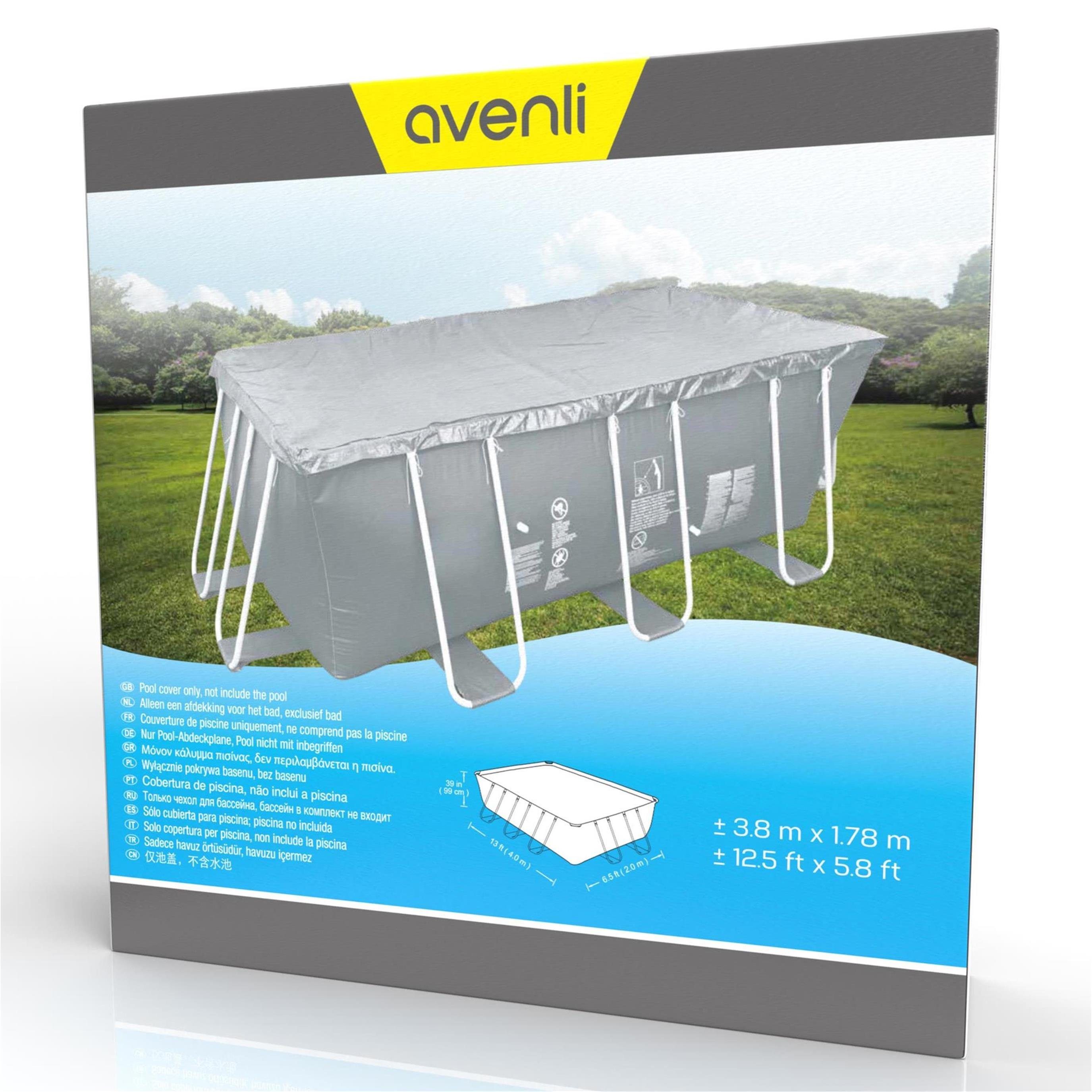 Avenli Pool-Abdeckplane Abdeckplane für rechteckige 400x200 cm Frame Pools  (Abdeckung für Stahlrahmenpools)