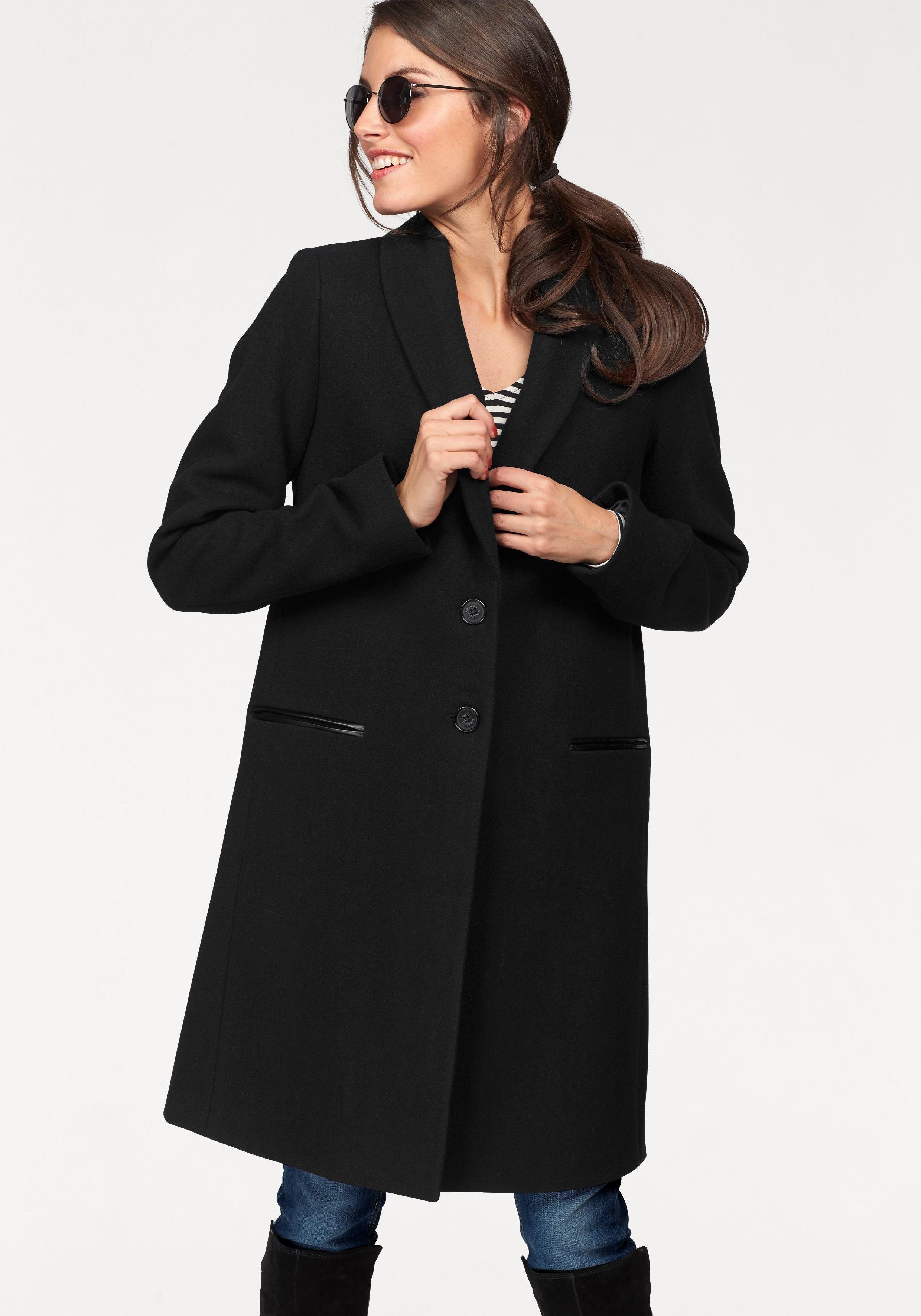 Klassische schwarze Wollmäntel für Damen online kaufen | OTTO