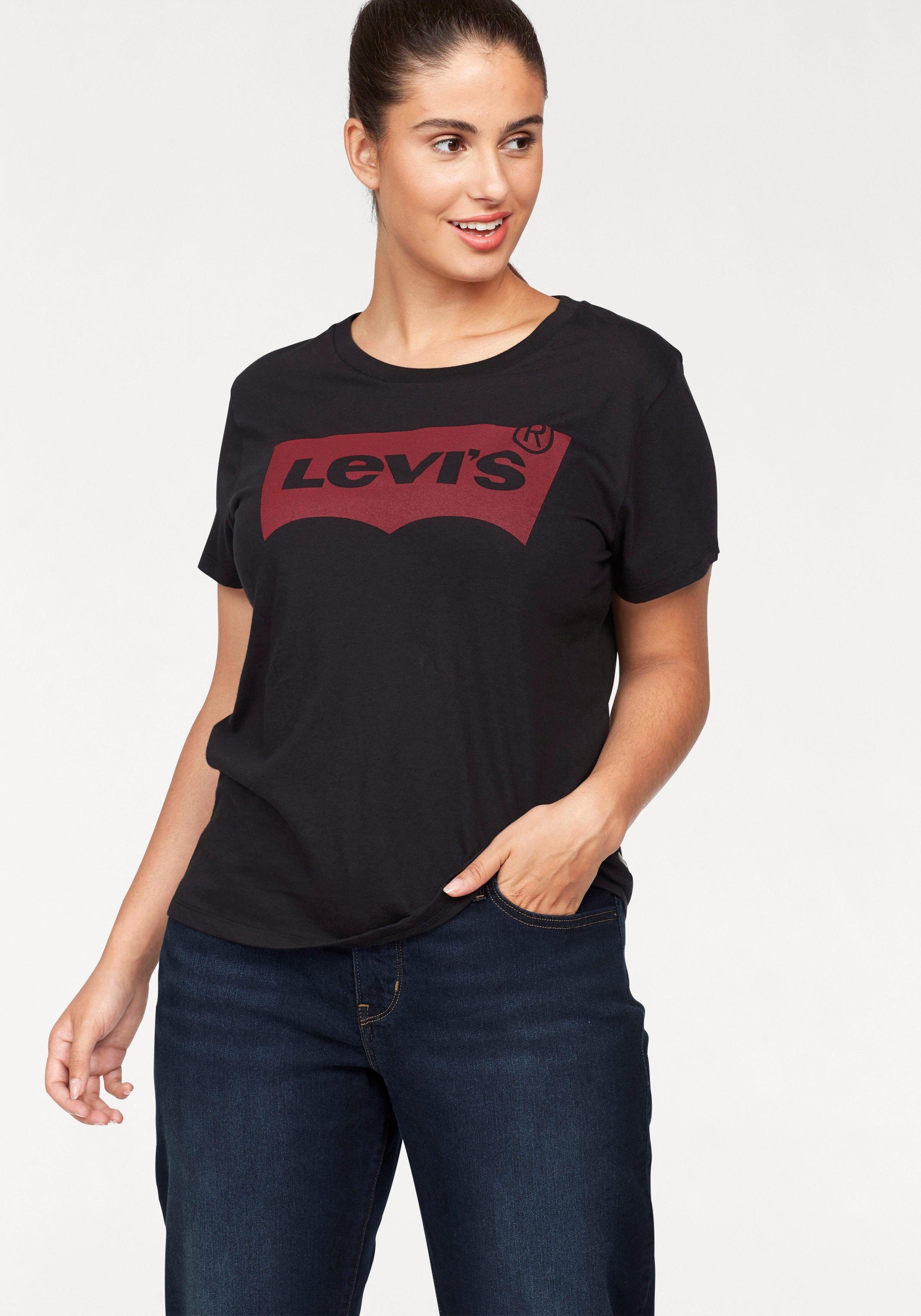 Levi's® Plus T-Shirt Perfect Tee mit Batwing-Logo jet black | T-Shirts