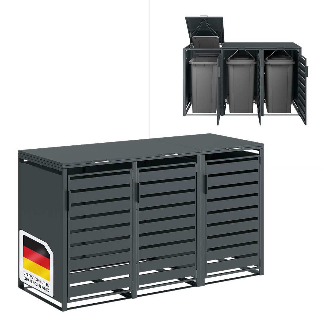 STEELSØN Mülltonnenbox Kestra 240L, Mülltonnencontainer für günstig online kaufen