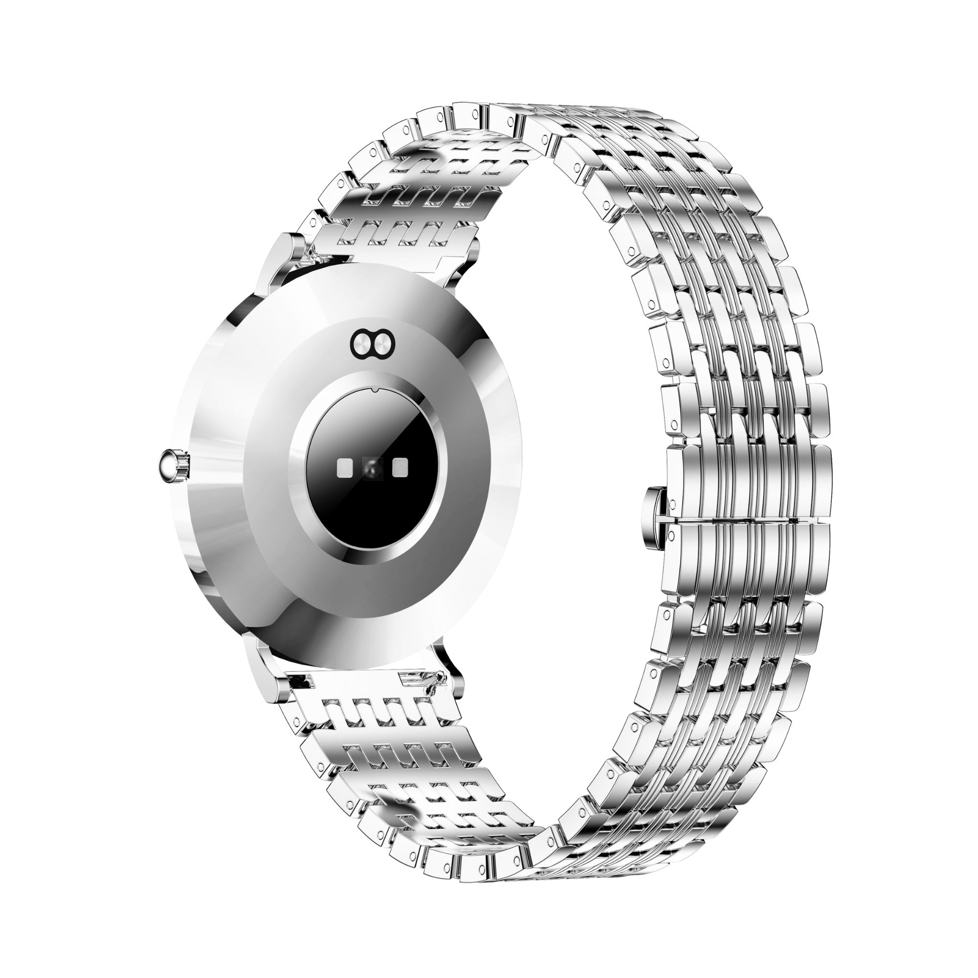 XCOAST SIONA2 ultraflache Damen Smartwatch (4,2 cm/1,3 Zoll), 1-tlg., Edelstahl, Nachrichtenempfang, Anrufanzeige, 7 Tage Akku, Blutdruck, Wasserdicht, Puls, Kalorien, AMOLED Display