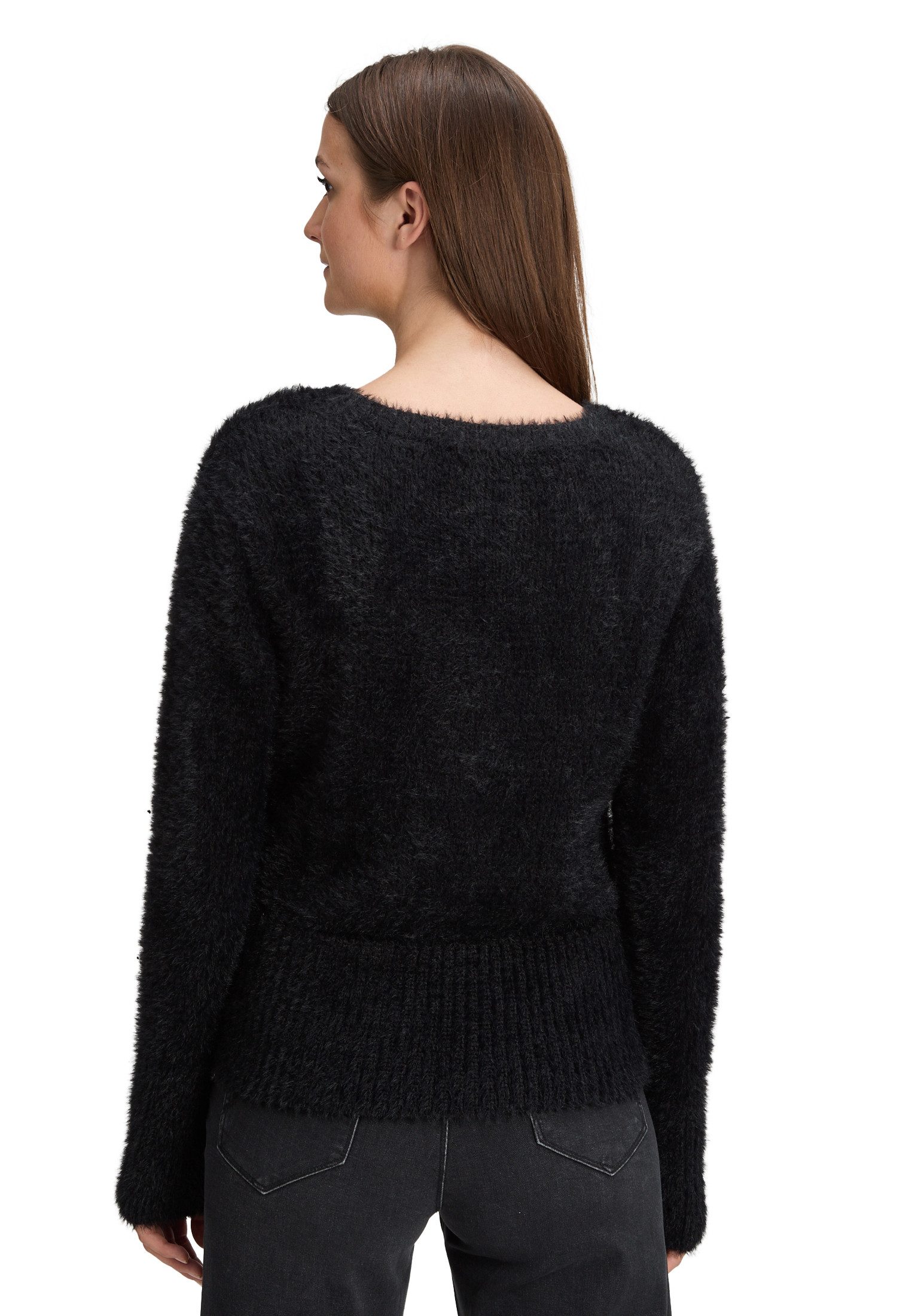 Betty&Co Strickpullover Damen mit V-Ausschnitt (1-tlg)