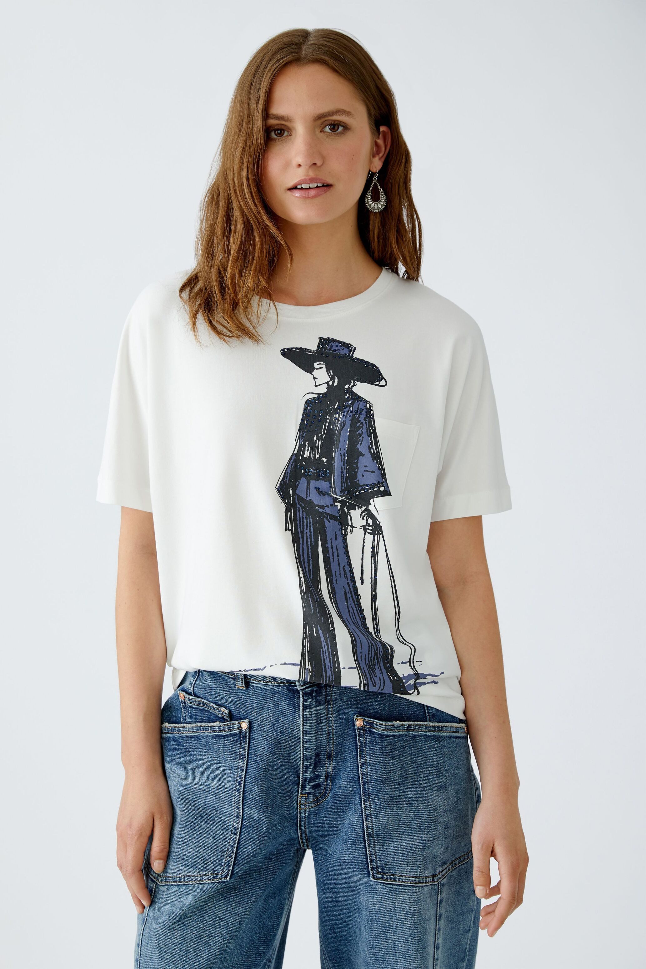 Oui T-Shirt T-Shirt günstig online kaufen