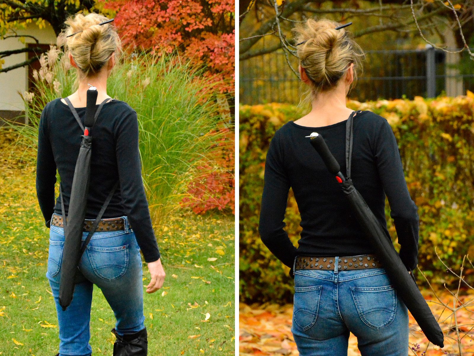 iX-brella Stockregenschirm Reverse-Schirm mit Auf-Automatik und Schirmhülle günstig online kaufen