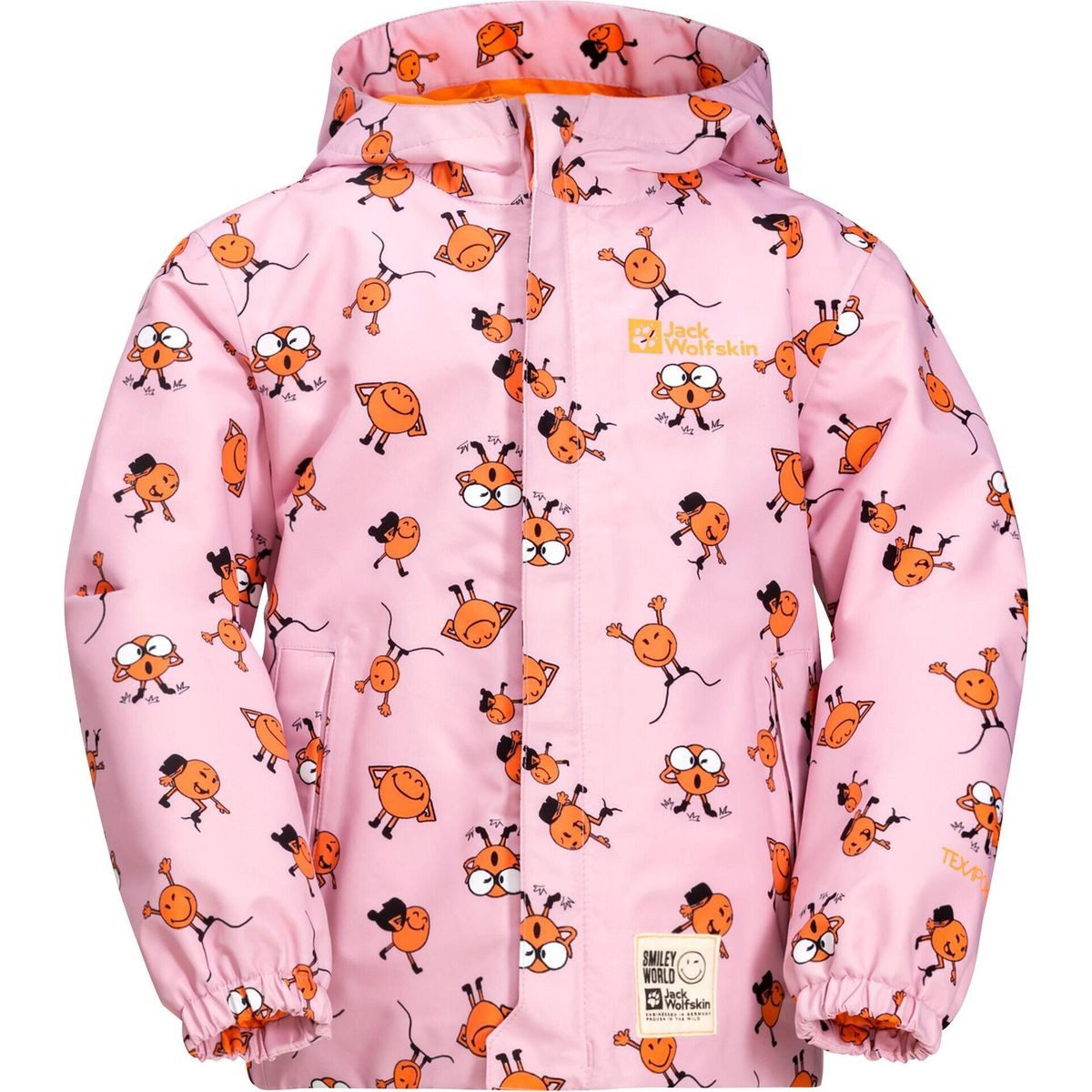 Jack Wolfskin Hardshelljacke Smileyworld 2L AOP Jacket K Eine wasserdichte, winddichte und atmungsaktive Shell für Kinder, die