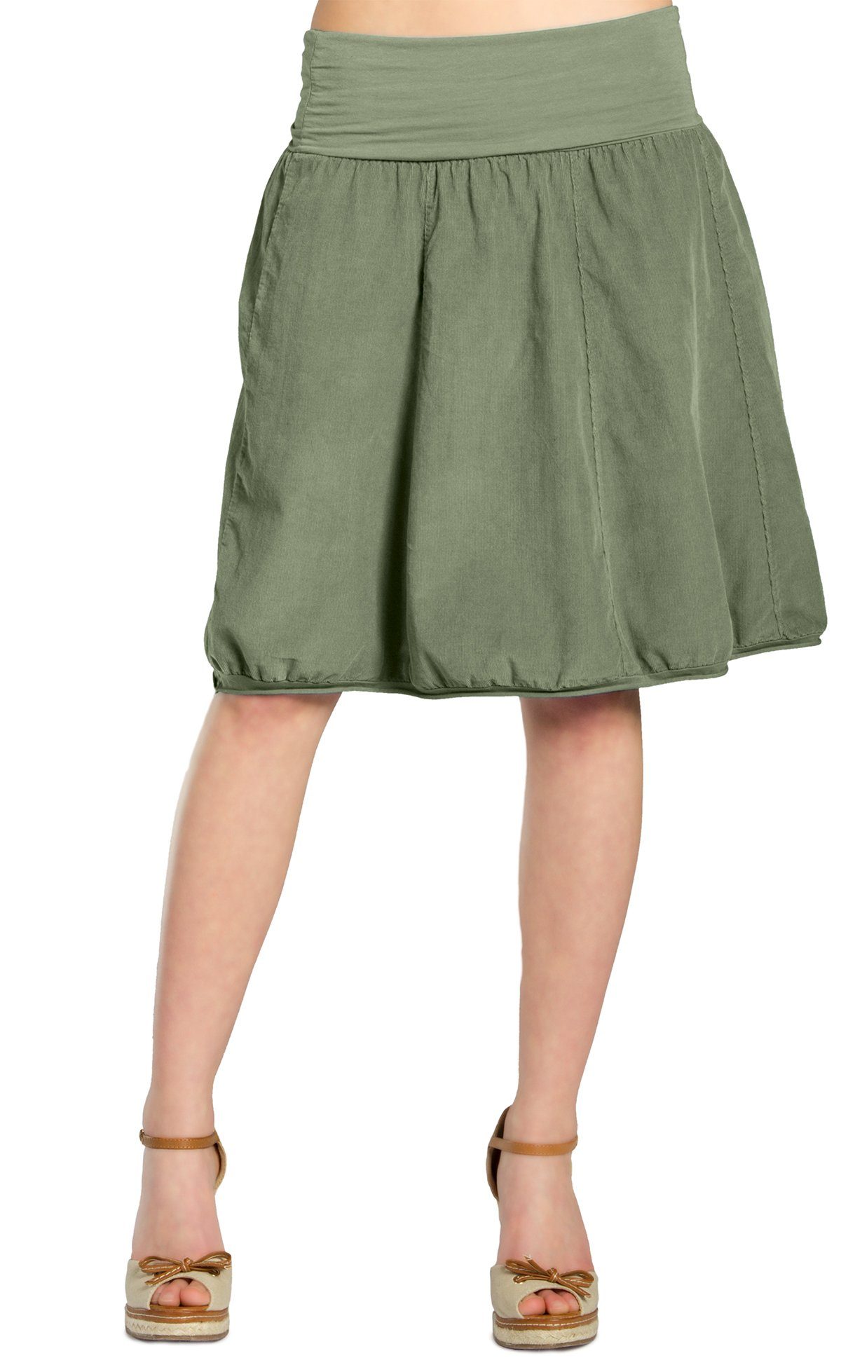 Caspar Faltenrock RO004 Damen Cord Rock günstig online kaufen