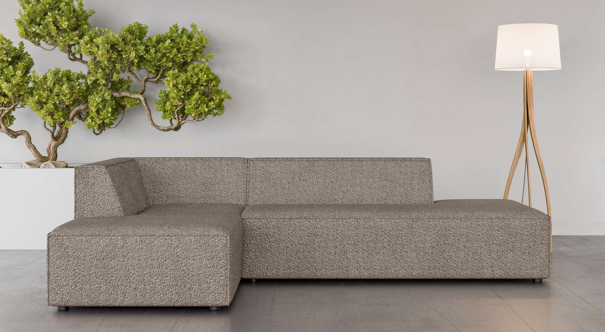 INOSIGN Ecksofa "Ecksofa Cavan mit Ottomane links oder rechts bestellbar", günstig online kaufen