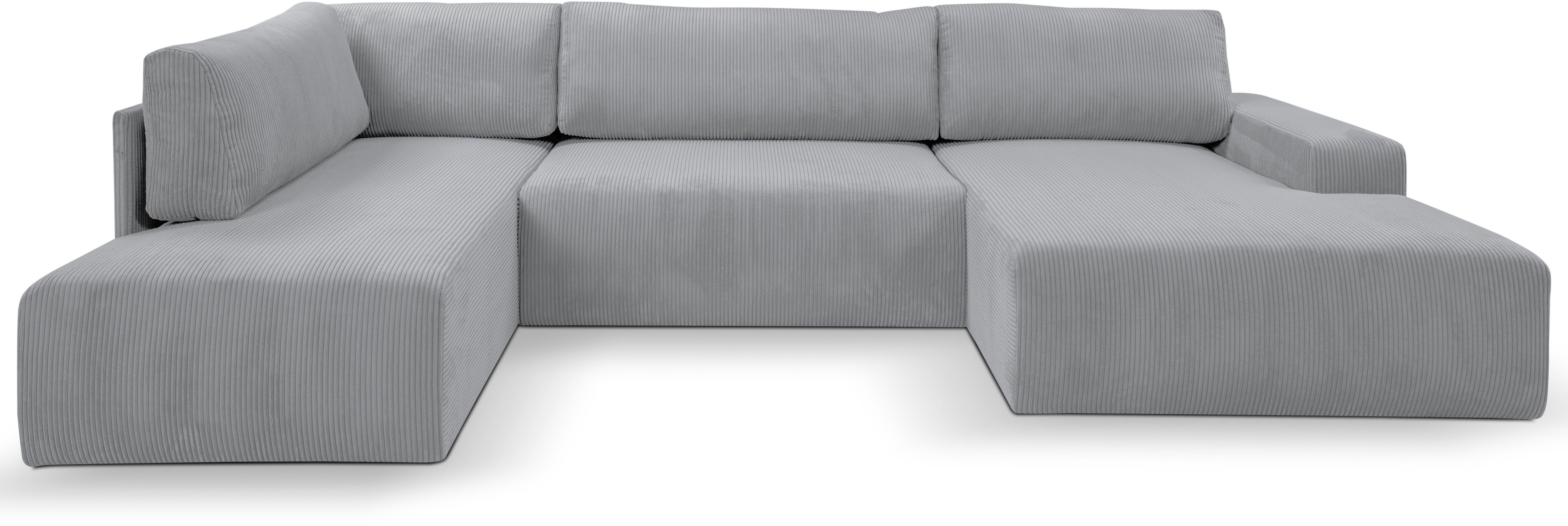 WERK2 Wohnlandschaft Rotterdam-U, U-Form, in kuschelweichem Cord oder Breit günstig online kaufen