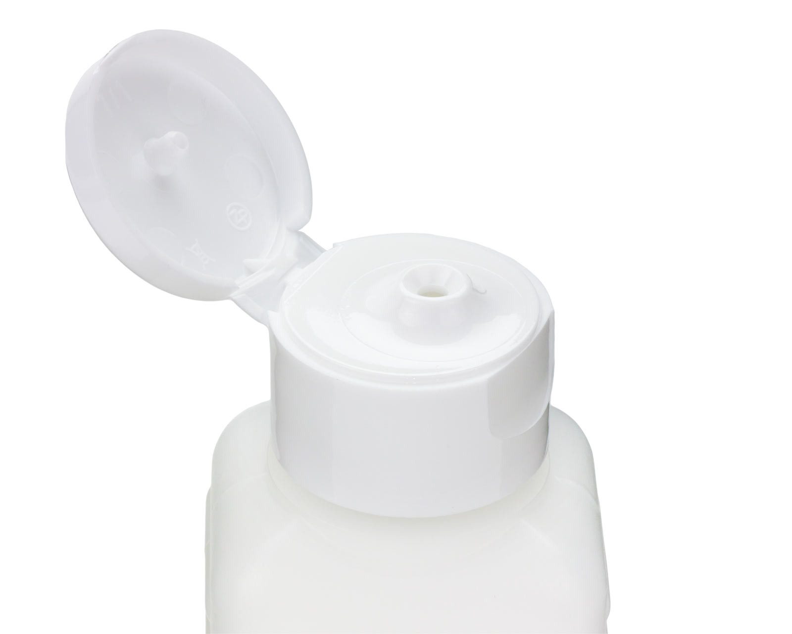 OCTOPUS Kanister 10 Plastikflaschen 100ml eckig HDPE natur G25 Klappscharnier PP weiß (10 St)
