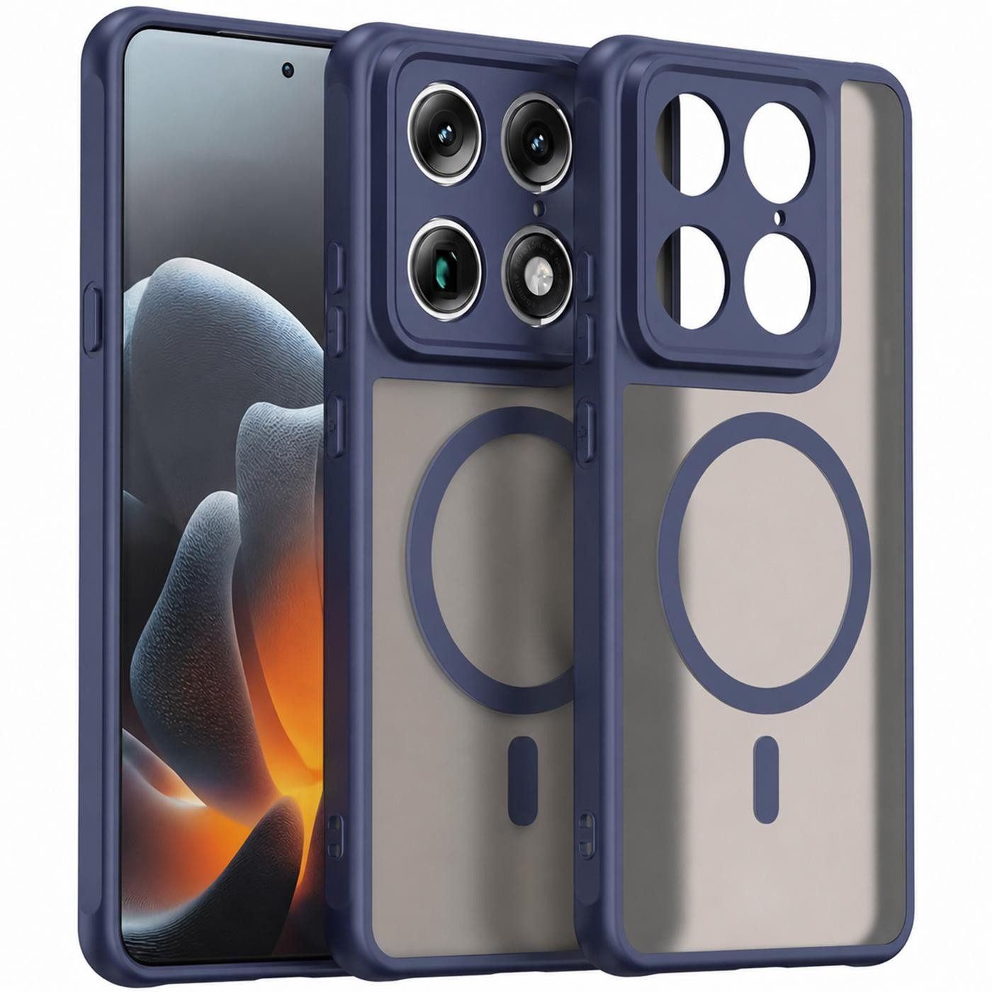 CoolGadget Handyhülle Magnet-Hülle für Motorola Signature Schutzhülle magnetisch 6,8 Zoll, Hülle Matt Stoßfest kompatibel mit QI-Laden Zubehör Kameraschutz Case