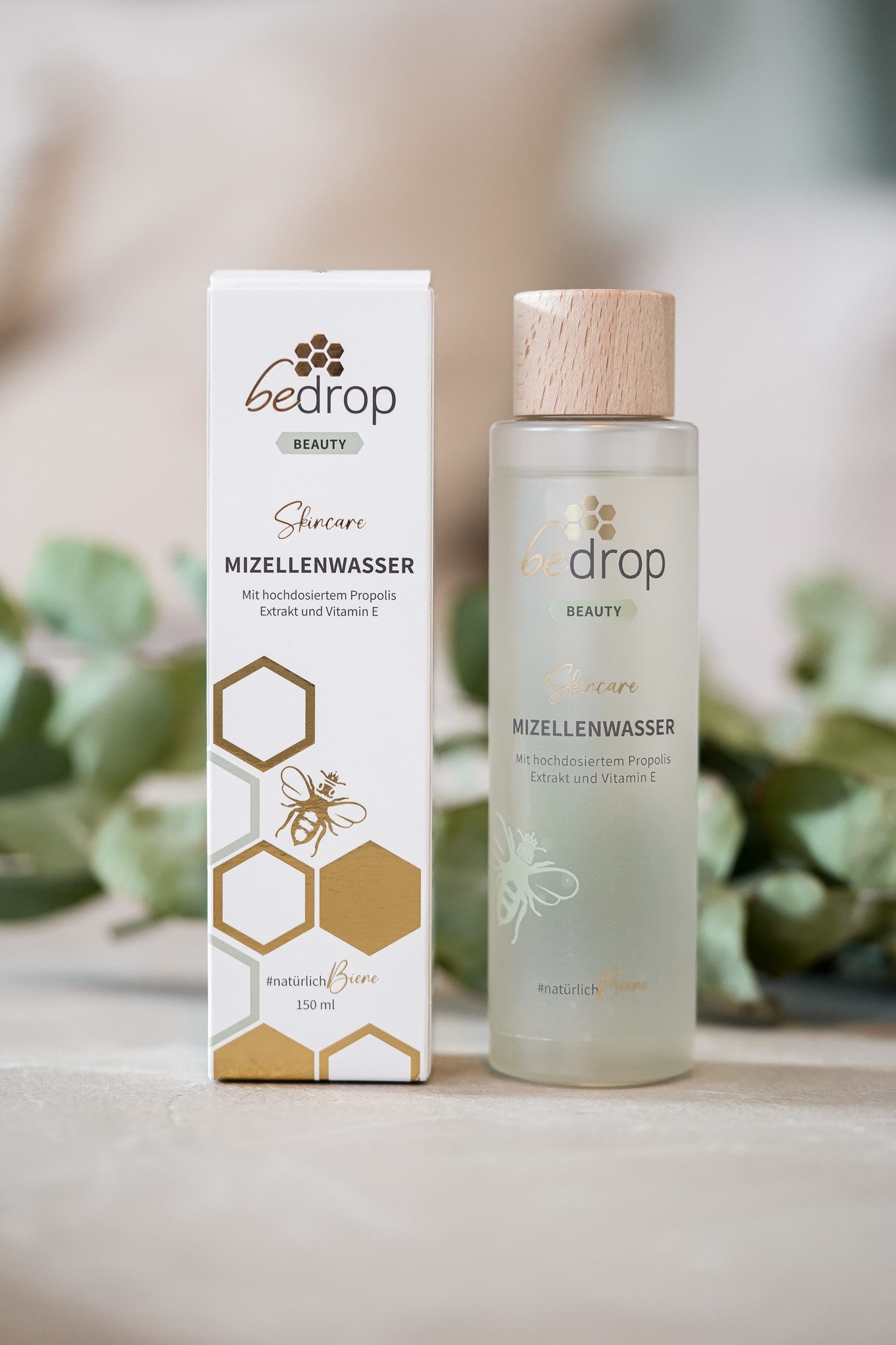 bedrop Gesichtswasser MIZELLENWASSER / TONIKUM mit hochdosiertem Propolis Extrakt, Verfeinern des Hautbildes
