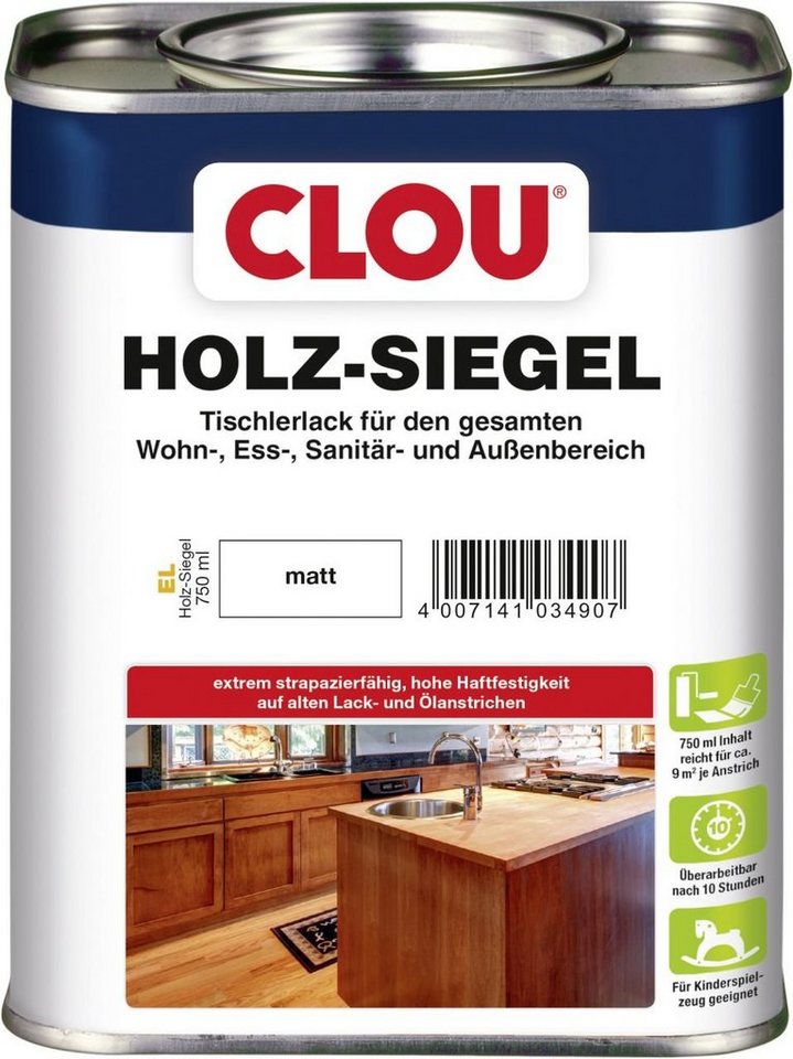 Thumbnail - CLOU Holzschutzlasur Clou Holz Siegel 750 ml matt