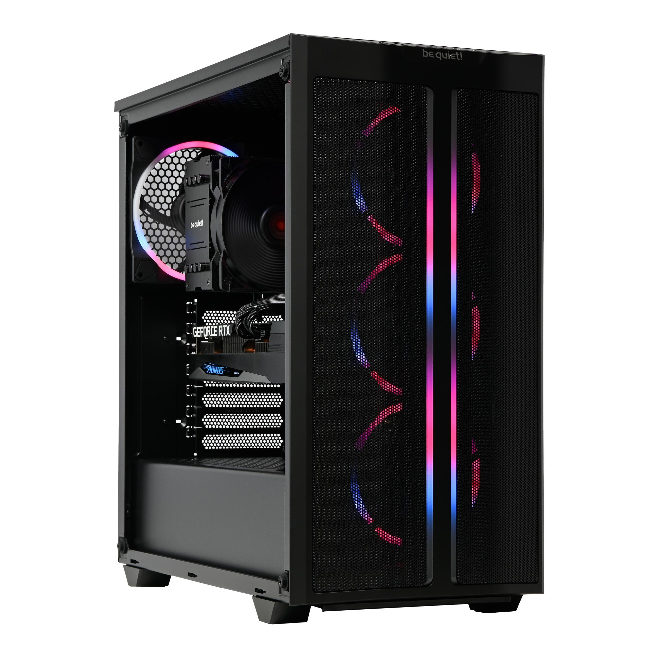 be quiet! Pure Base 500 FX Black High End Gaming-PC (Intel Core i7 14700KF, RTX 5060Ti 16GB, 16 GB RAM, 500 GB SSD, Luftkühlung)