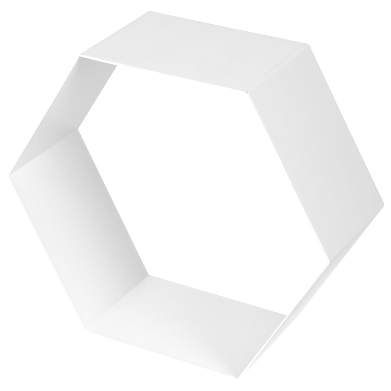 Duraline Regalwürfel Metallregal "Hexagon", Cube, Dekoregal, Sechseck, Wandregal Weiß