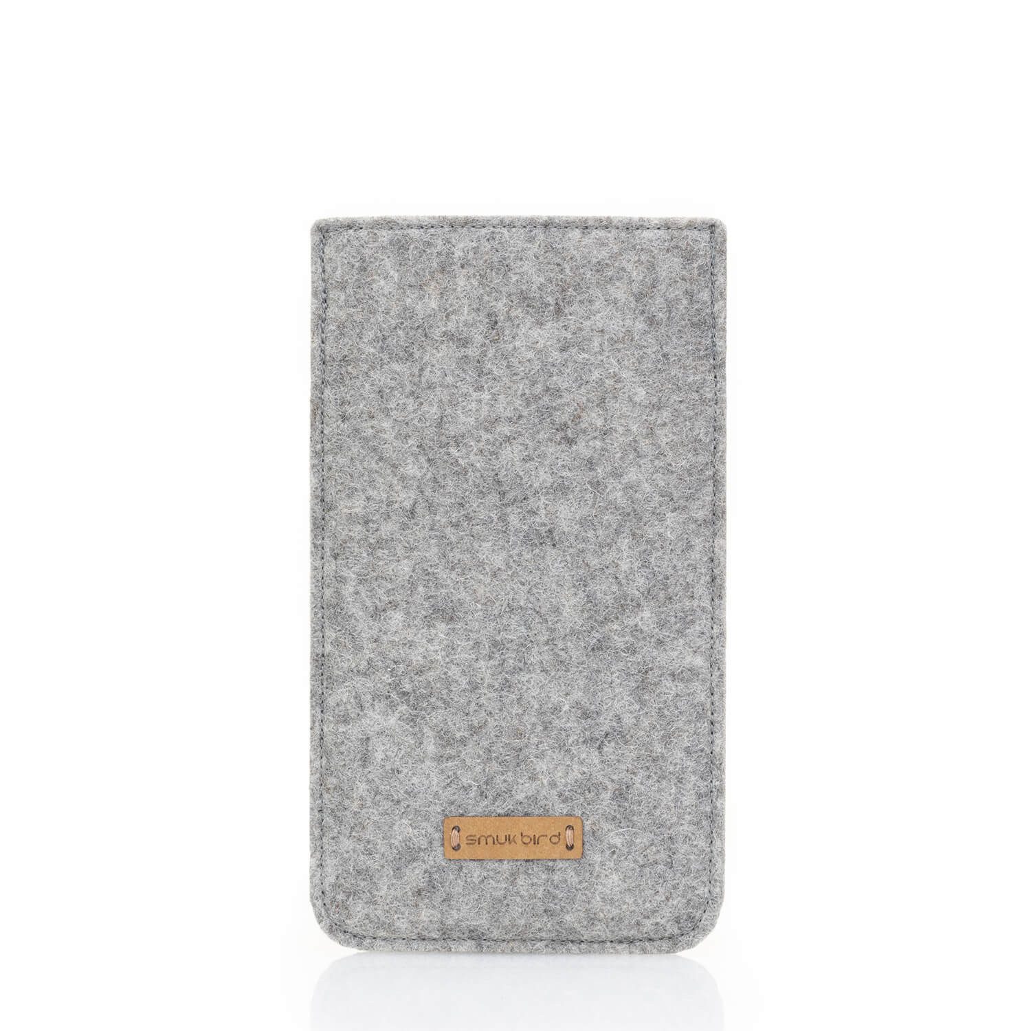 Smukbird Handytasche Handytasche ZIP Samsung Galaxy S23 Ultra, mit Kartenfach, hellgrau