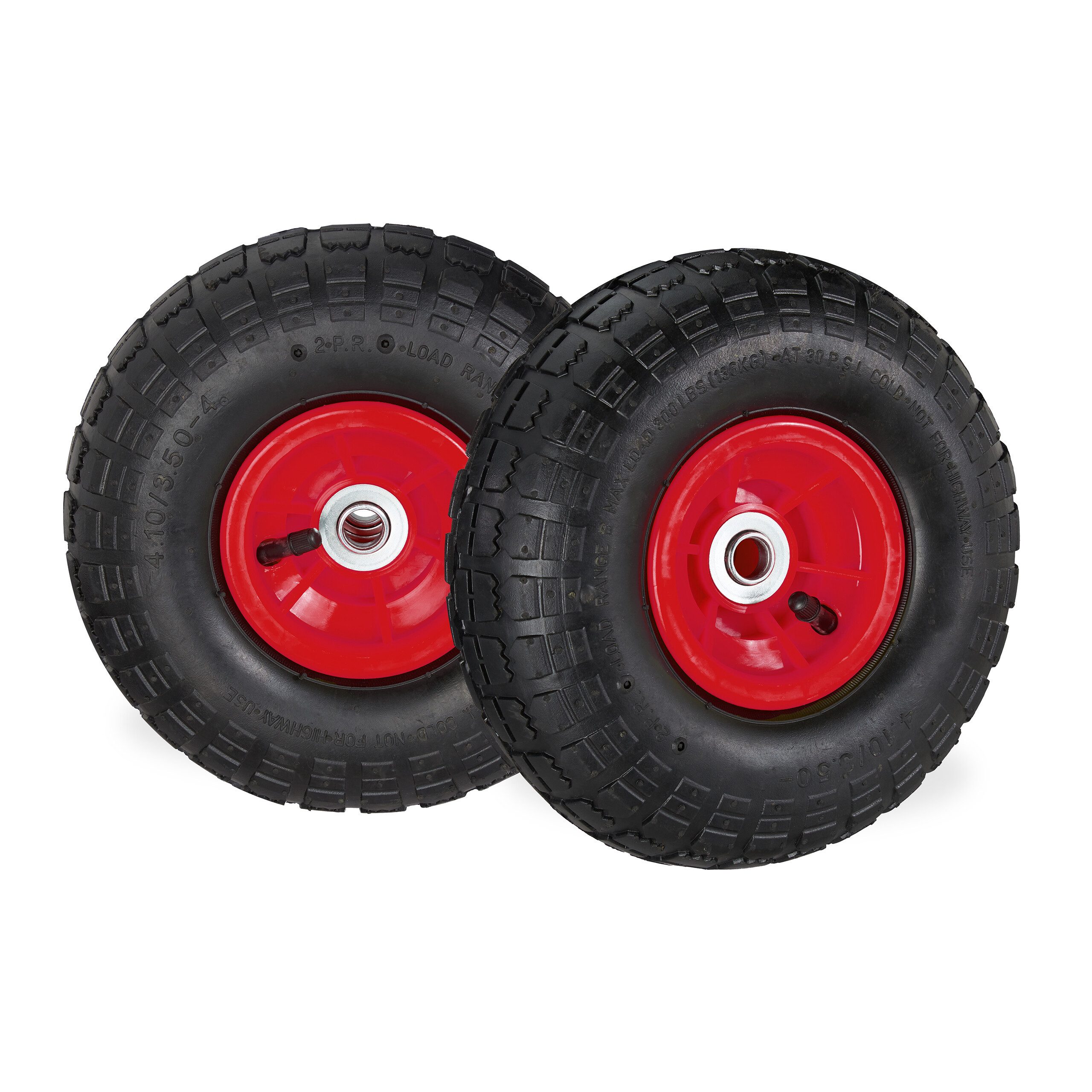 Sackkarren-Rad Sackkarrenrad 2er Set 3.5-4