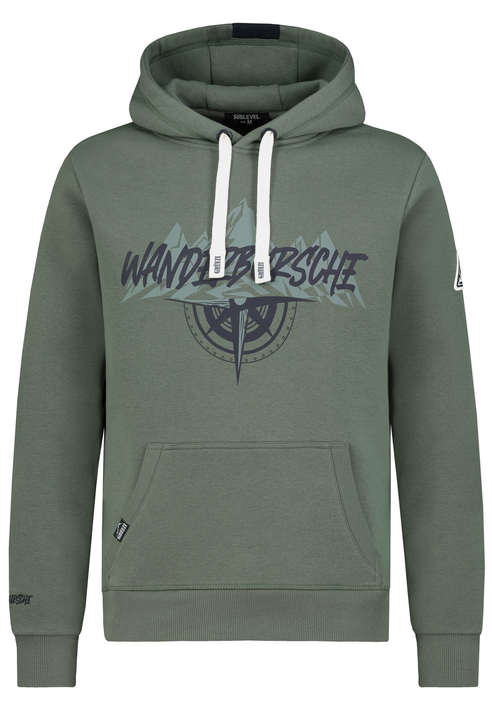 Hoodie Herren Kapuzenpullover mit mit Bergprints