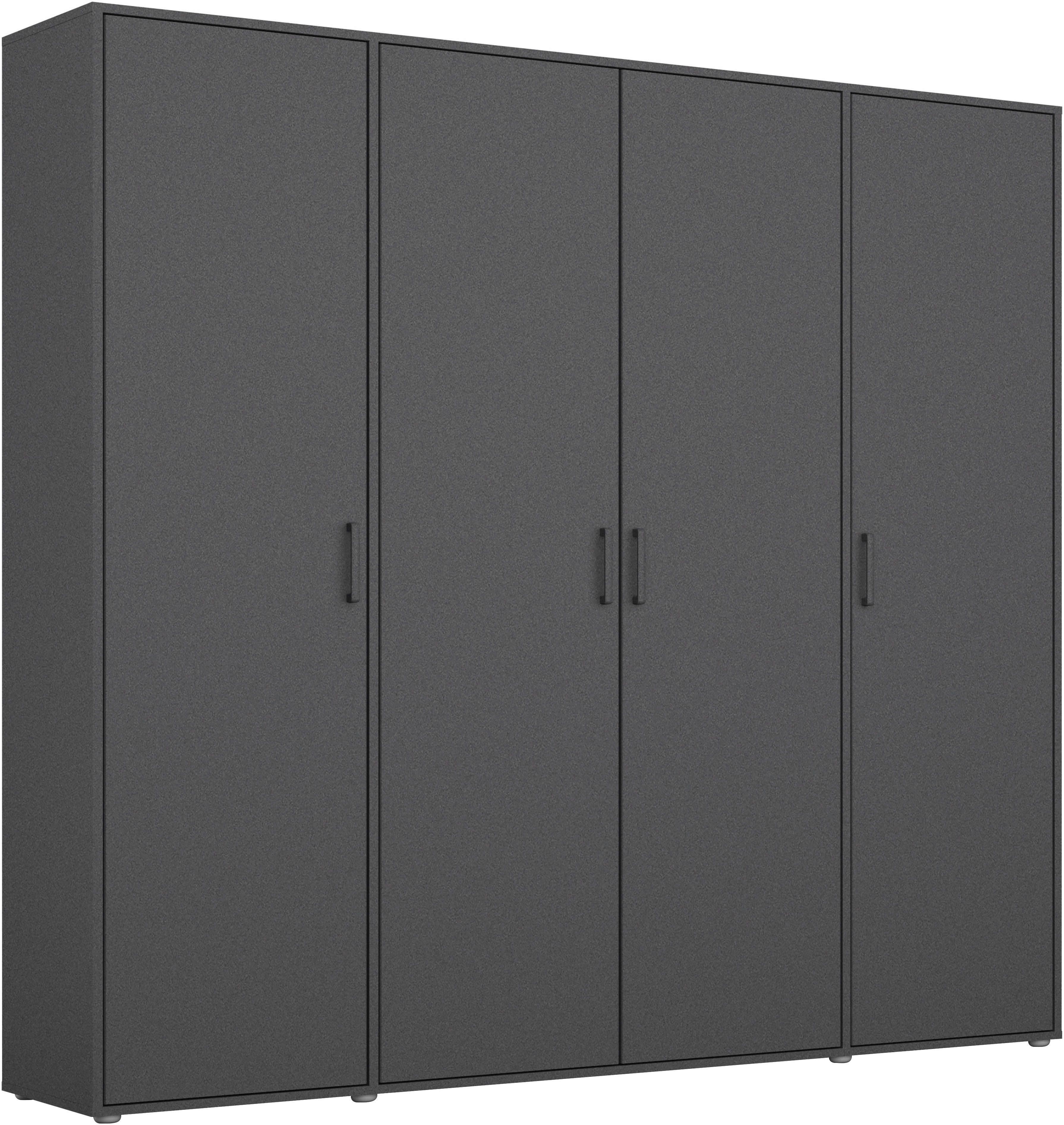 rauch Kleiderschrank VOYAGER Garderobe Wäscheschrank Schlafzimmer (in 3 verschiedenen Ausstattungen BASIC/CLASSIC/PREMIUM) mit 2 modernen Griffvarianten, viel Stauraum MADE IN GERMANY