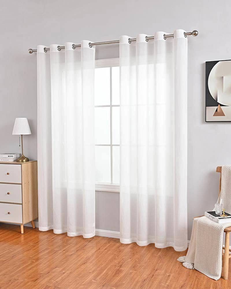 BYSURE Gardine (2 St), Ösen, halbtransparent, günstig online kaufen