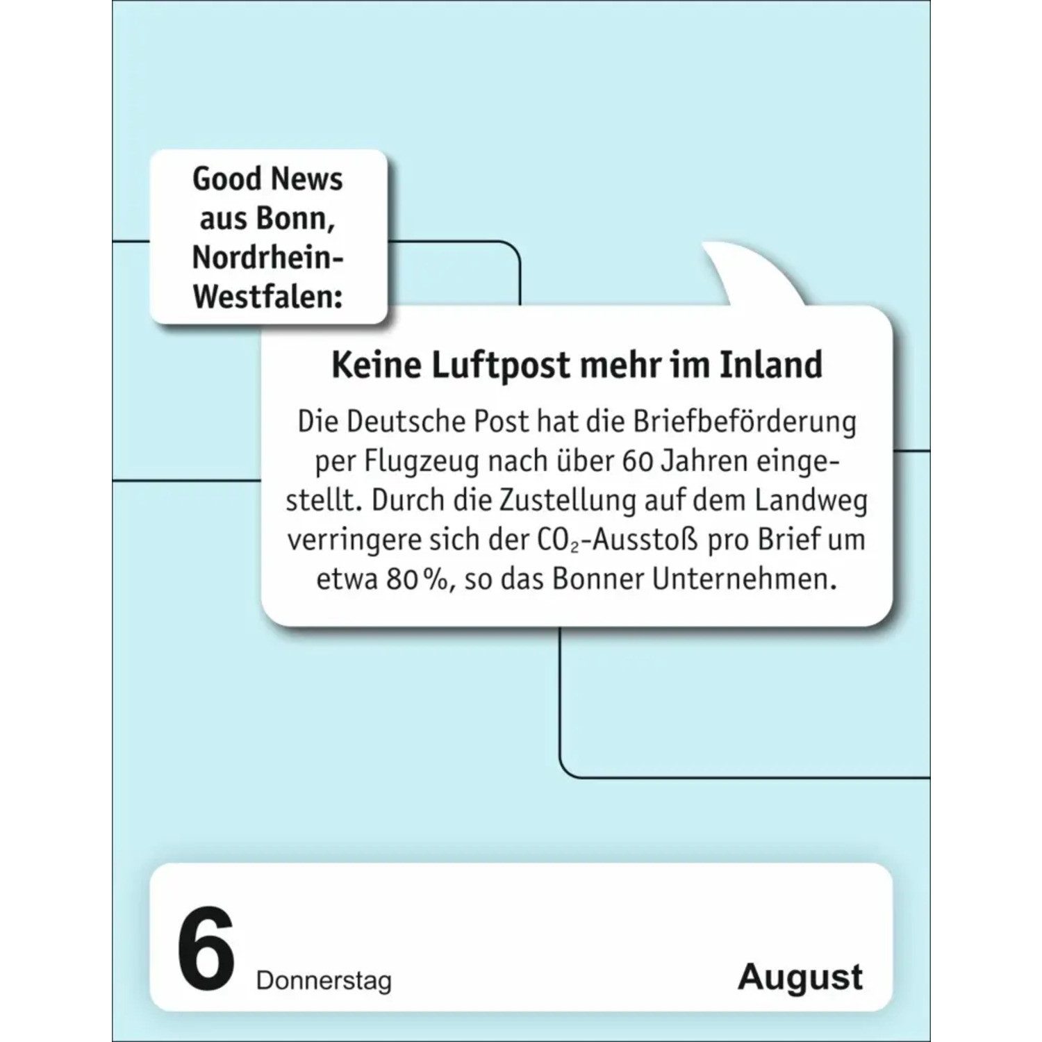 Harenberg Kalender Verlag Abreißkalender Good News Tagesabreißkalender 2026 - Jeden Tag eine gute Nachricht