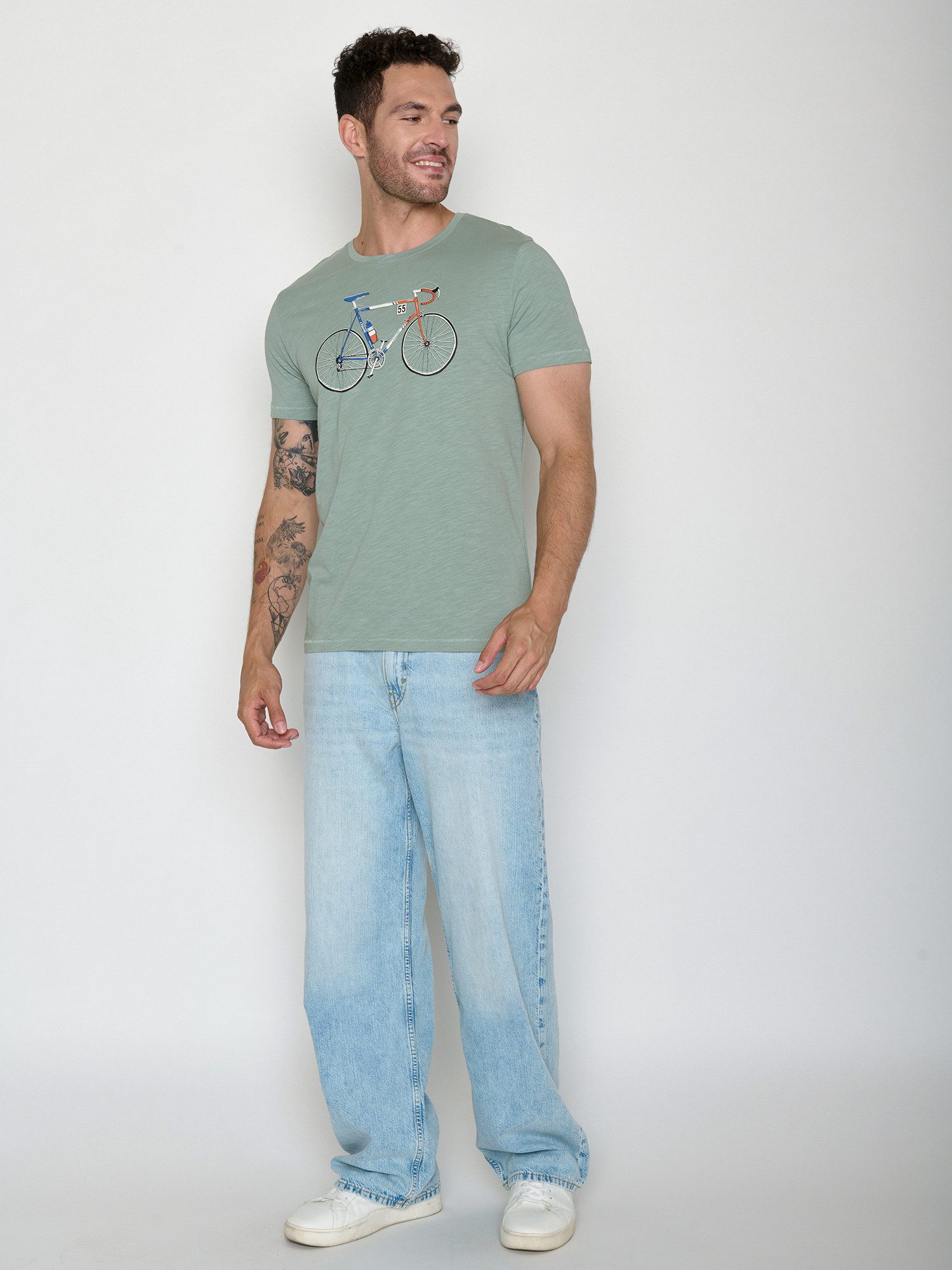 GreenBomb T-Shirt Spice Bike Jacques (1-tlg., 1) Rundhalsausschnitt, Bio-Baumwolle, GOTS Zertifiziert