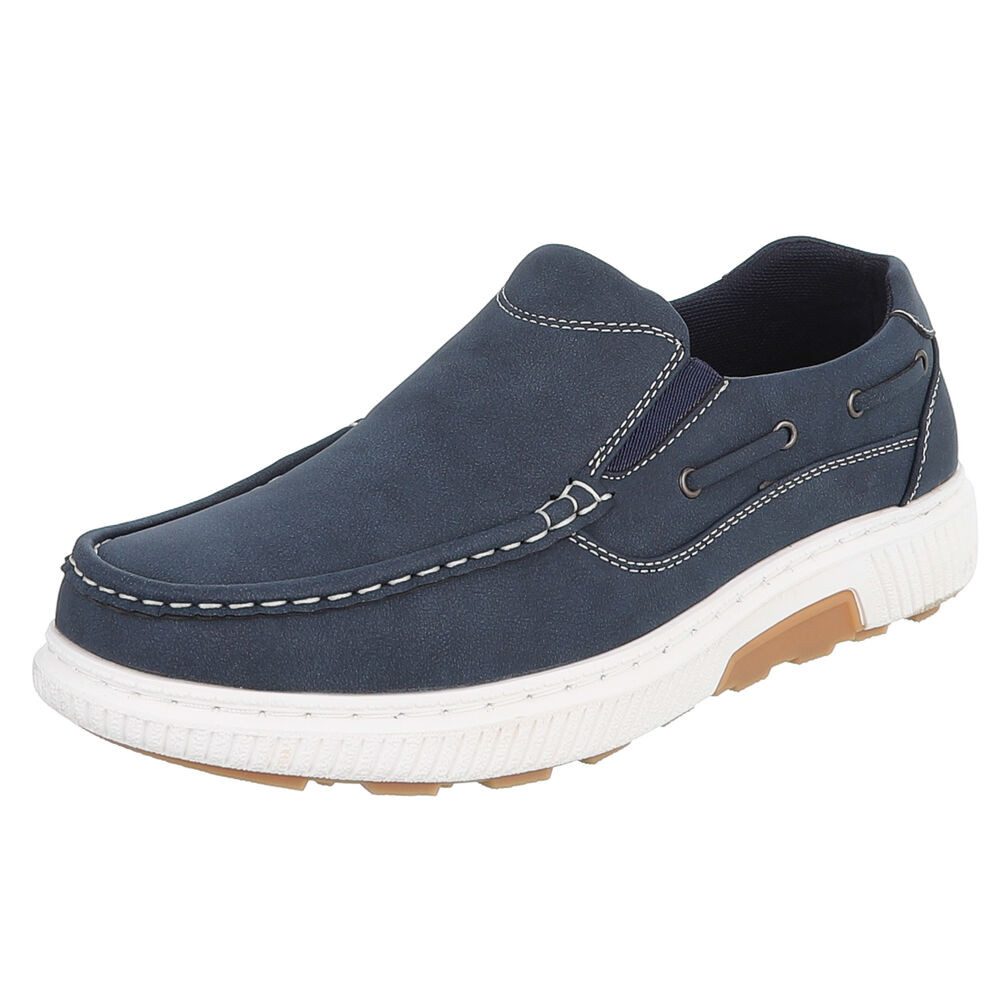 Coolwalk Herren Slipper Slip-On Halbschuh sportlich modern Slipper (92009888) Flach Slipper in Dunkelblau