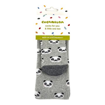 United Oddsocks Freizeitsocken Panda Socken Cucamelon Kuschelsocken für Mama und Baby in 38 40 (2