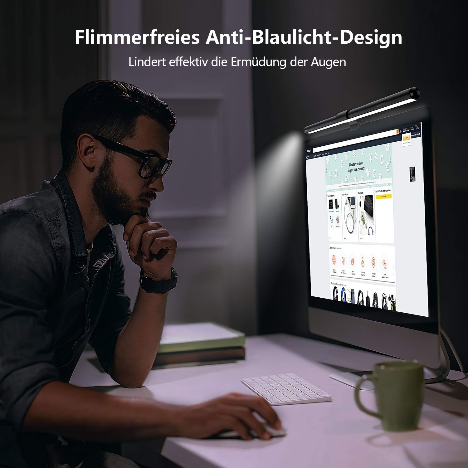 Quntis Klemmleuchte 40cm Monitor Lampe für günstig online kaufen