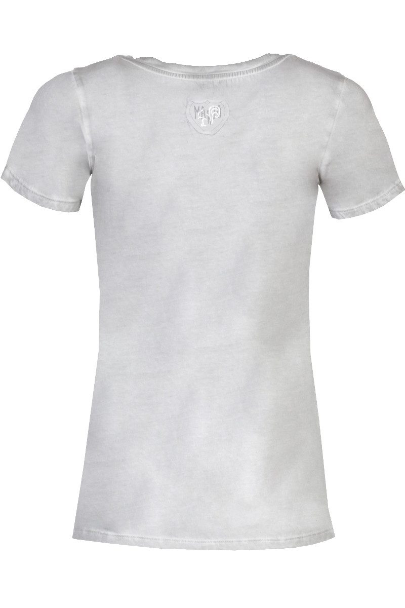 MarJo Trachtenshirt Trachtenshirt Damen - LIZZY - hellgrau