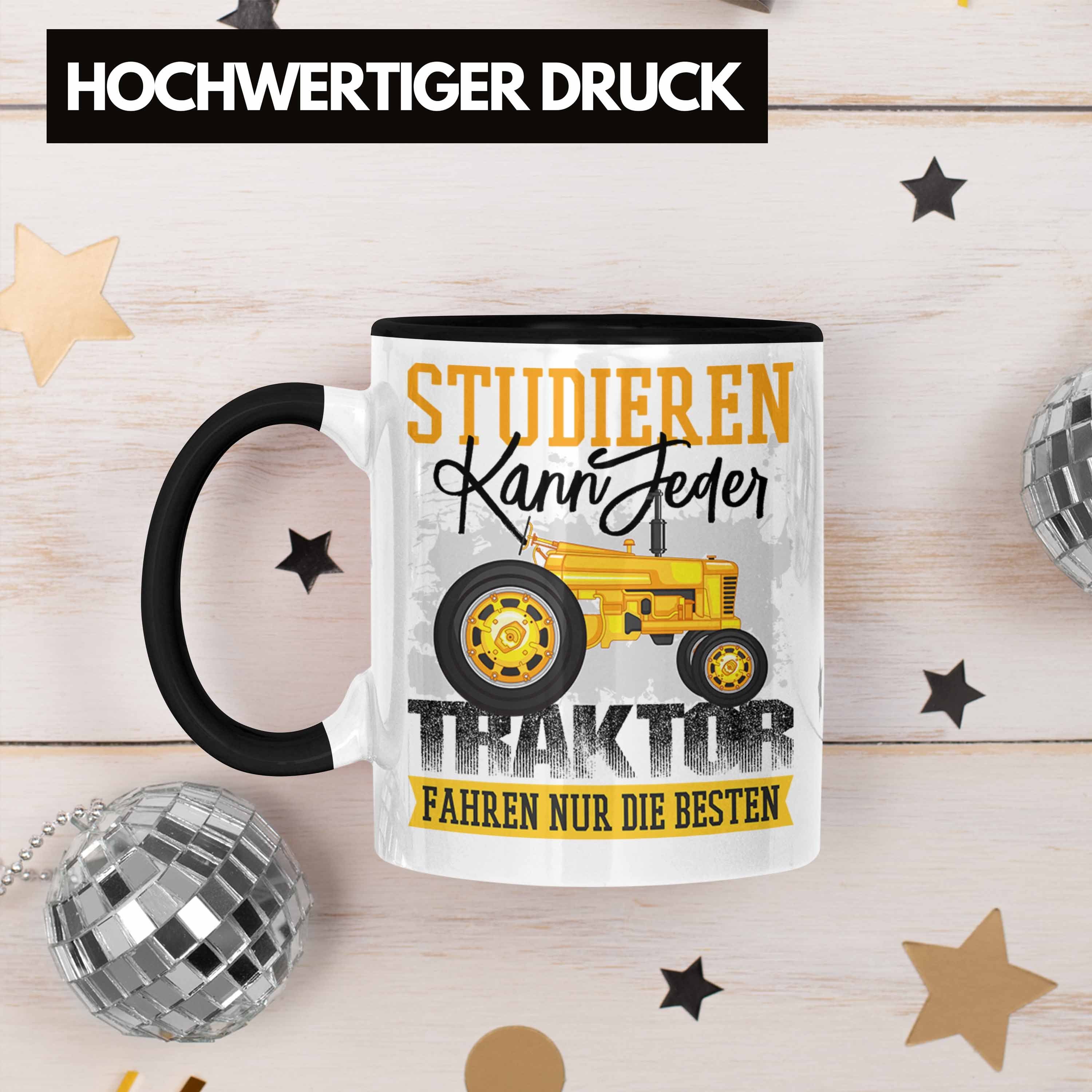 Jeder Landwirt Studieren Besten Schwarz Bauer Traktor Die kann Tasse Nur Fahren Tasse geschenk Trendation - Trendation