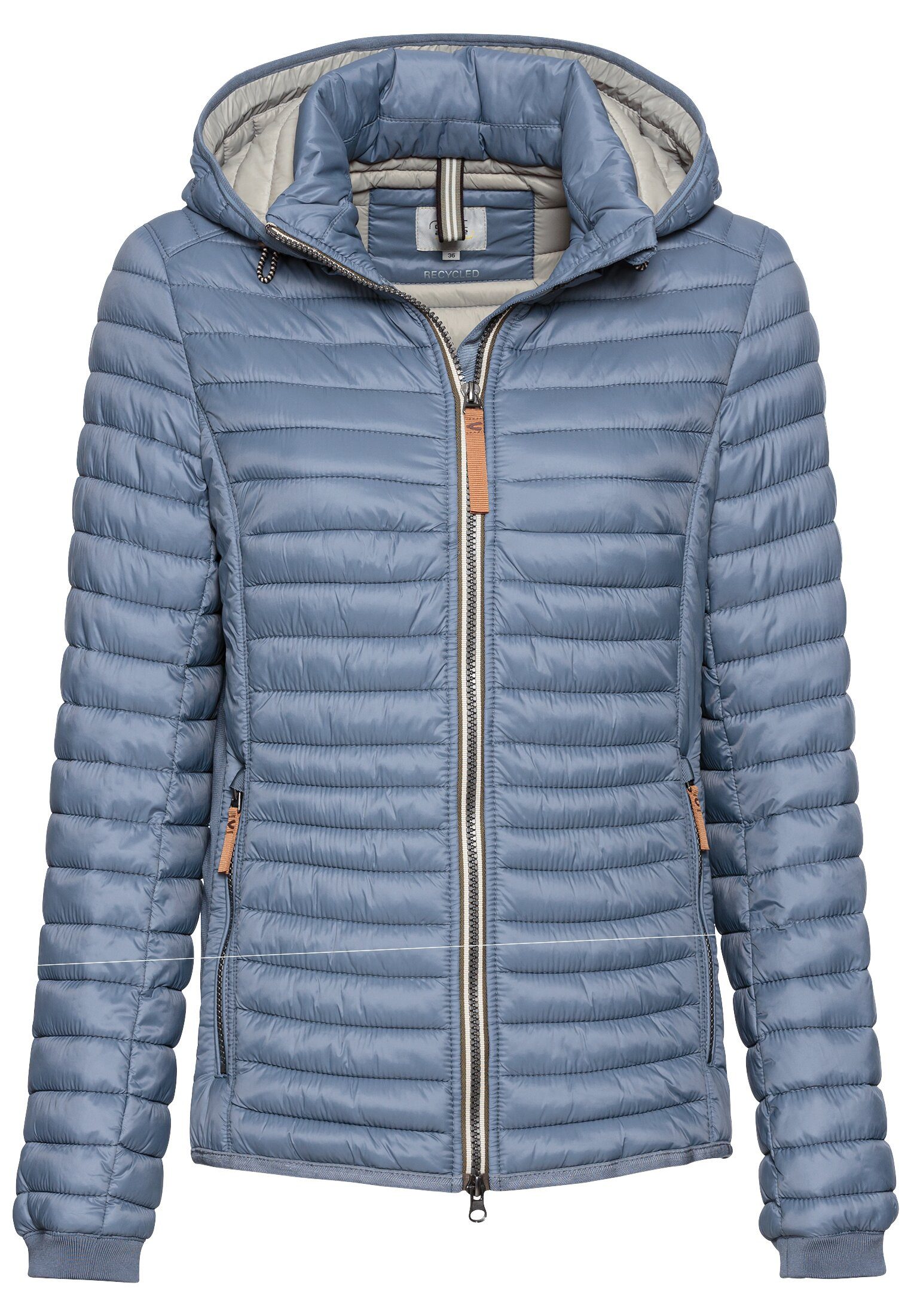 Steppjacke aus recyceltem Polyamid Langarm