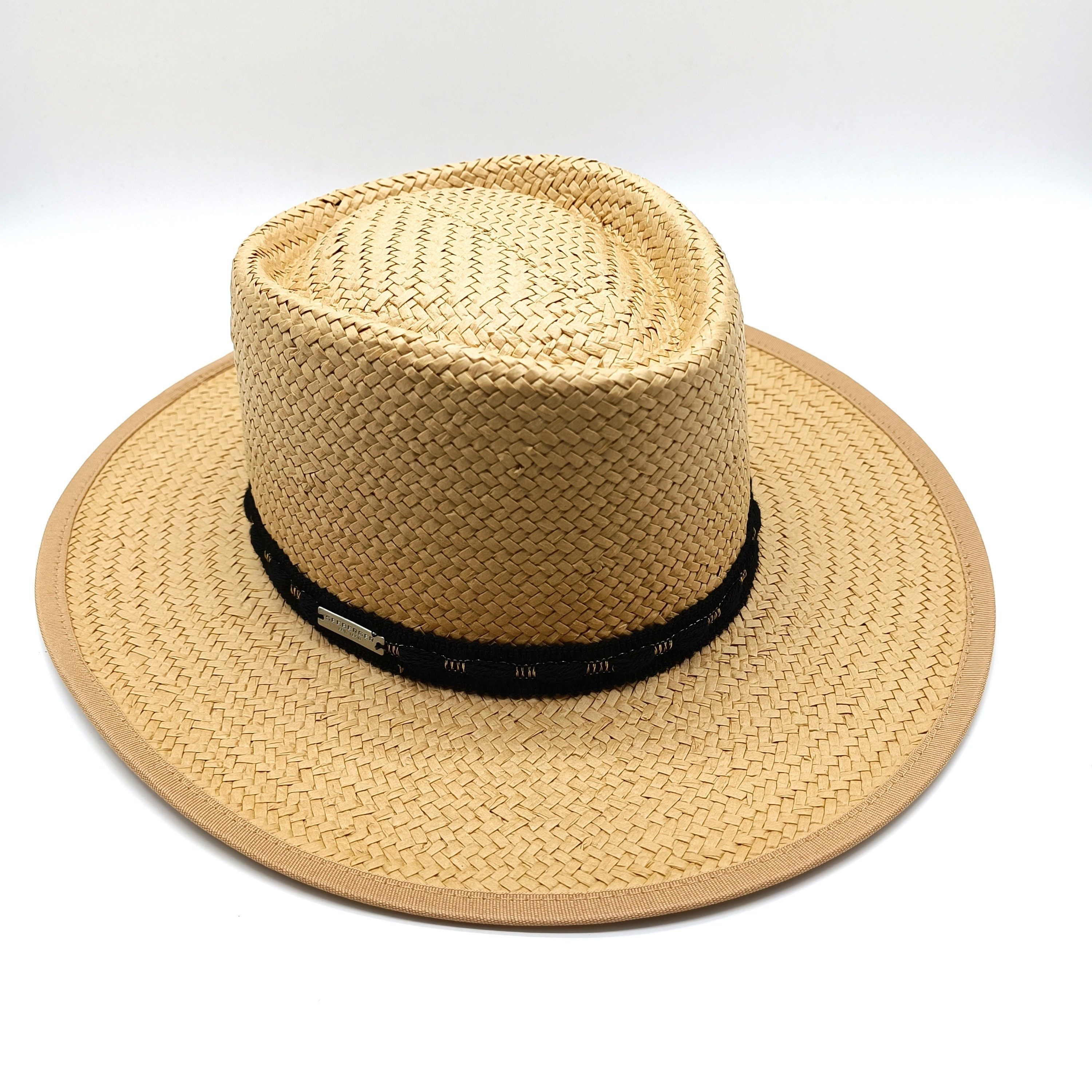 Seeberger Strohhut DA-Strohhut nut brown