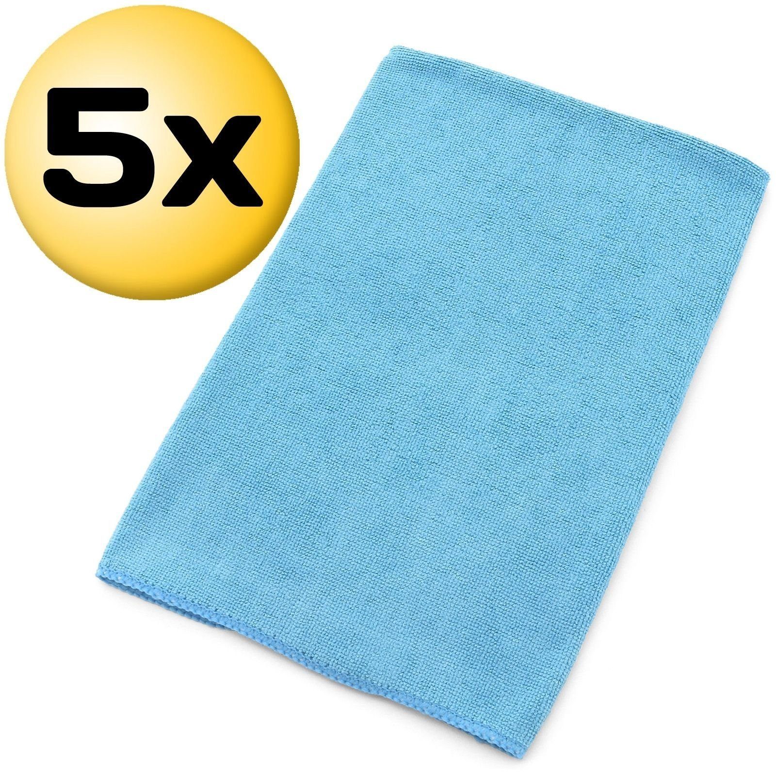 Mannol 5 x Microfasertuch 35 x 35 cm Typ 9815 Reinigungstücher (Microfaser, 35)