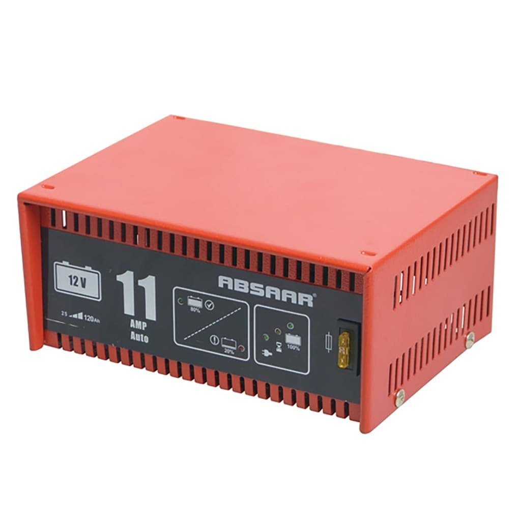 Absaar acculader 12 Volt 25-120 Ah 11 Ampère rood Autobatterie-Ladegerät  (1-tlg)