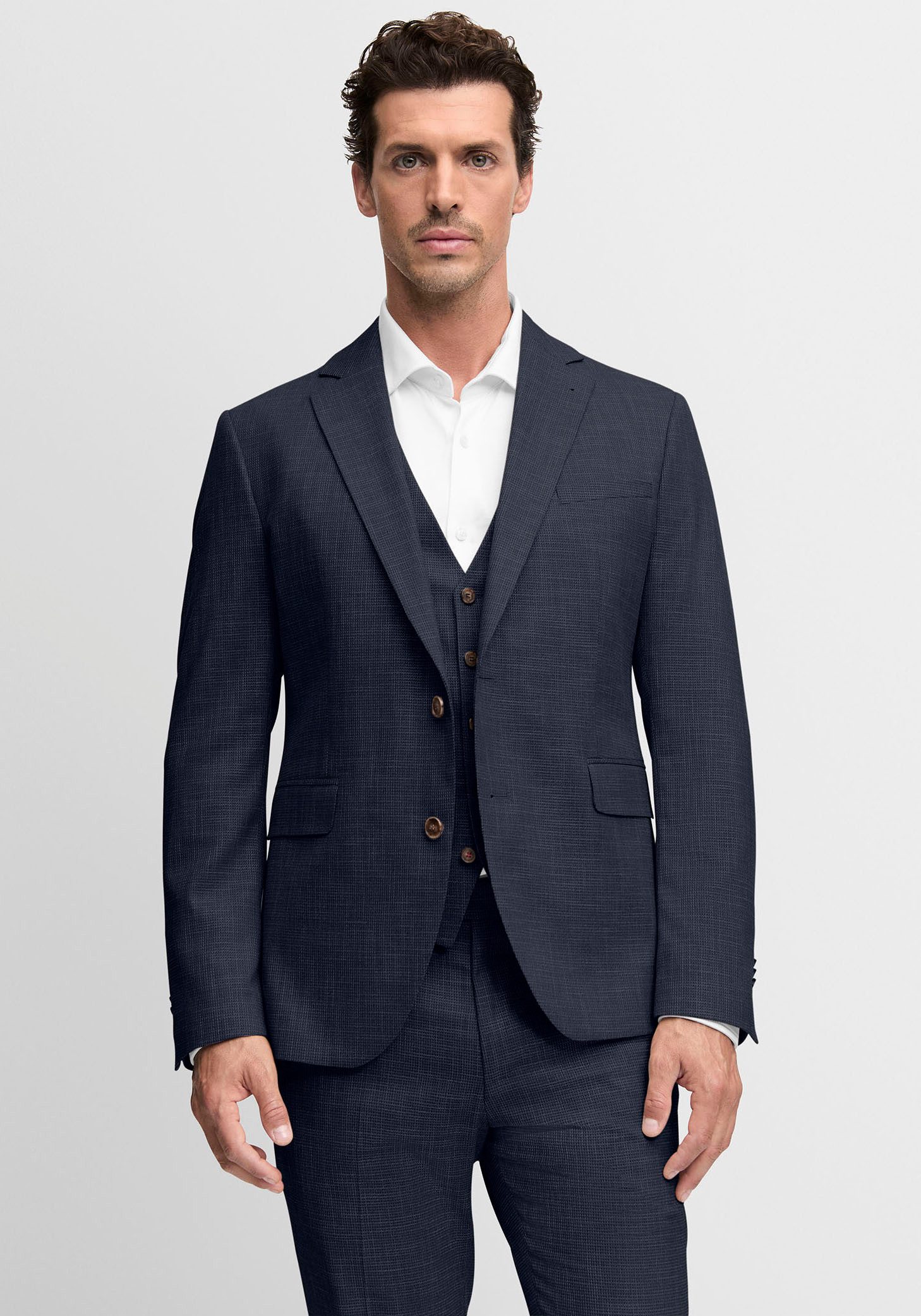 Cinque Baukastensakko CIDATA in dezentem Muster, Regular Fit