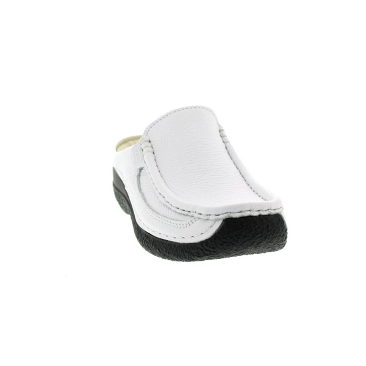WOLKY Wolky Roll-Slide, Clog, Printed leather, White 0620270-100 Clog
