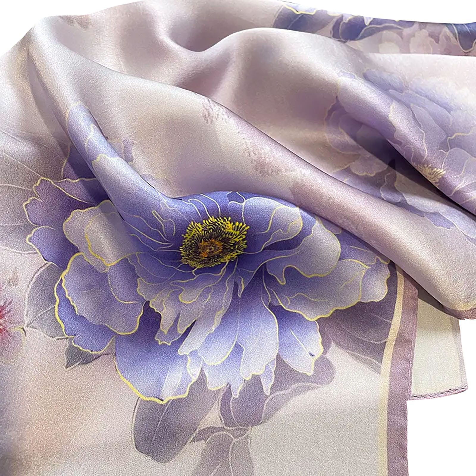 Moschen-Bayern Halstuch Halstuch Damen Herren Nickituch Seidentuch Seidenhalstuch Violett