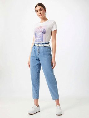 ONLY High-waist-Jeans Cuba (1-tlg) Rüschen, Falten