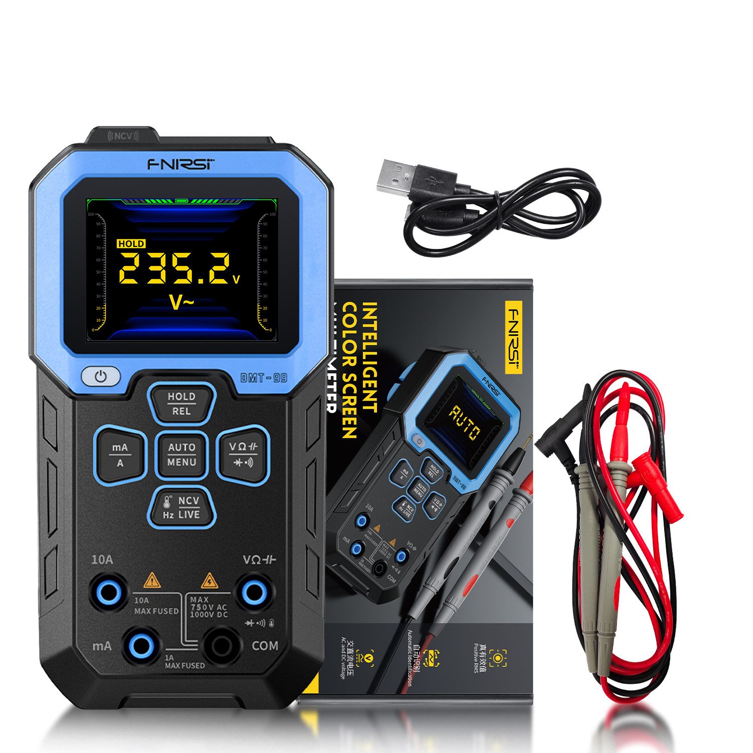 Insma Multimeter, Digital Multimeter Spannungsprüfer Batterietester Voltmeter (AC/DC)