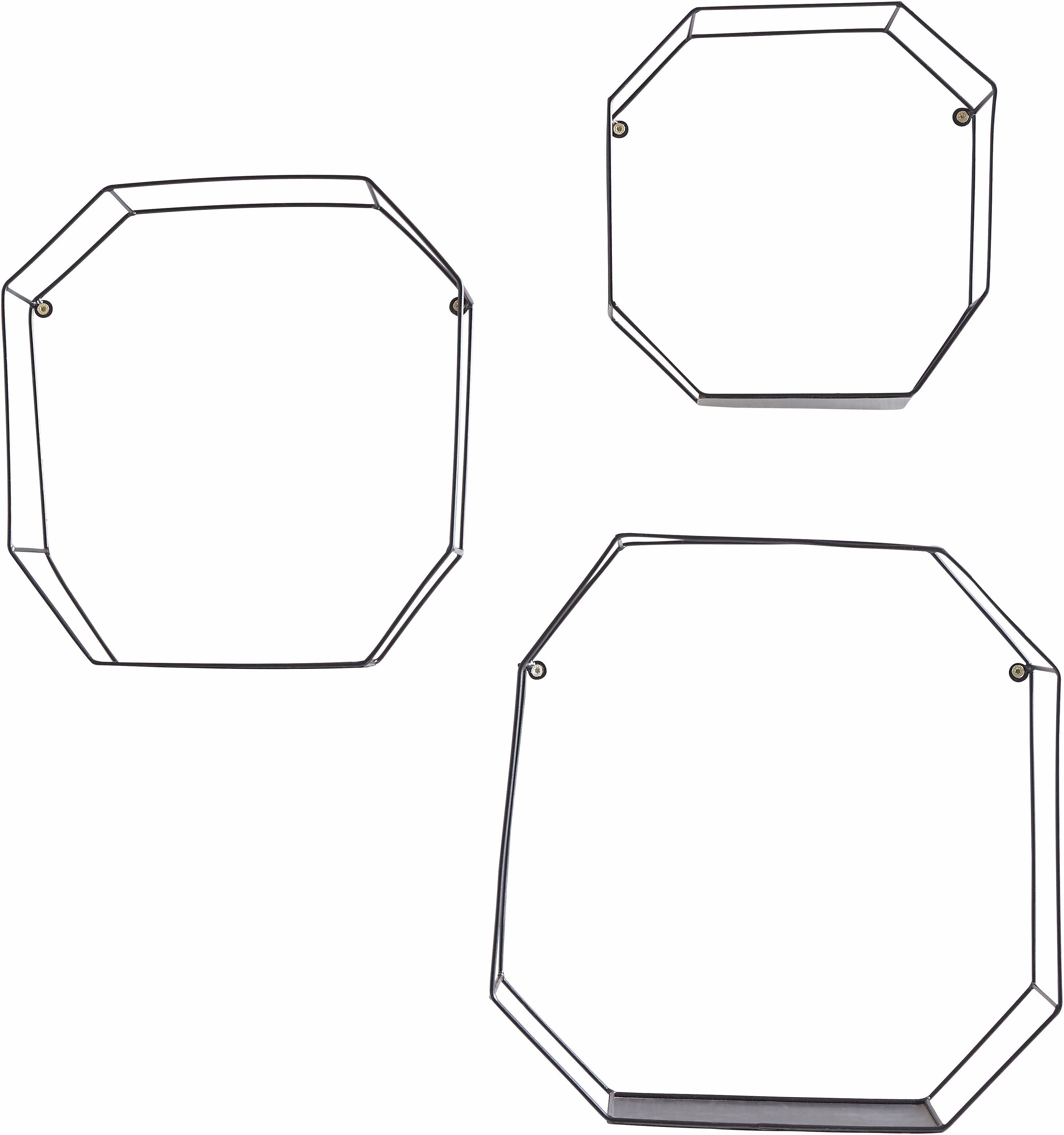 Creativ home Deko-Wandregal, Set 3-tlg., Dekoregal, Wanddeko, bestehend aus günstig online kaufen