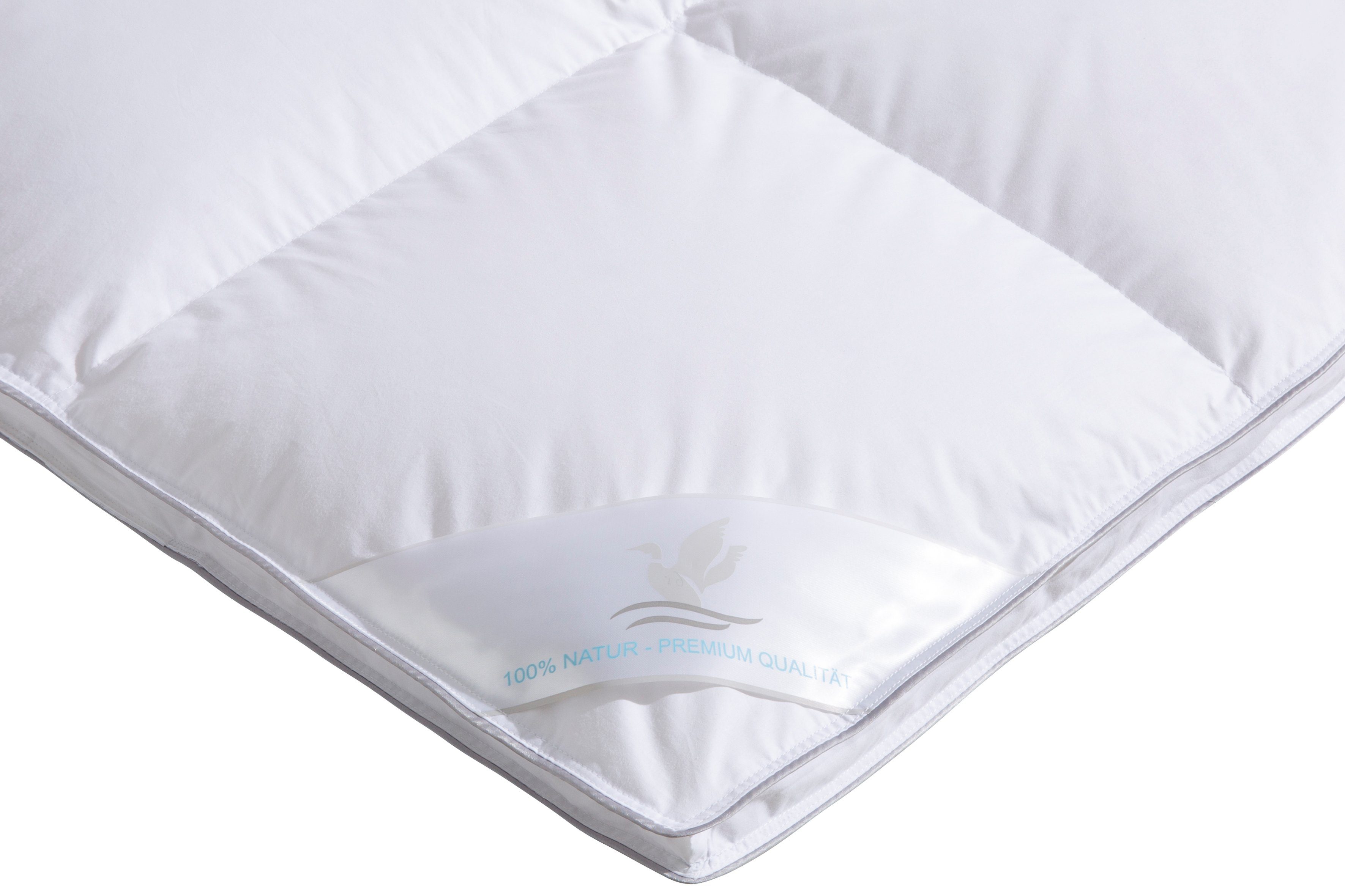 Otto Keller Daunenbettdecke Star, Bettdecken für Sommer oder Winter, Decke, Ganzjahresdecke, Füllung: 100% Daunen, Bezug: 100% Baumwolle, Bettdecke 135x200 cm, 155x220 cm und weitere Größen, Made in Germany