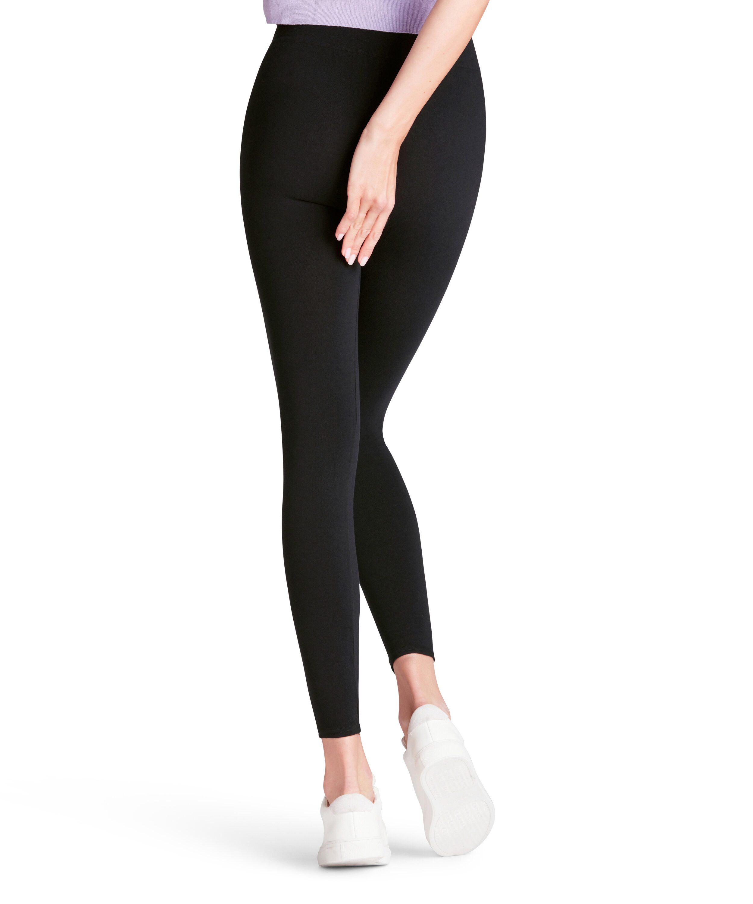 FALKE Feinstrumpfleggings Cotton Seamless Leggings Damen (1 St)