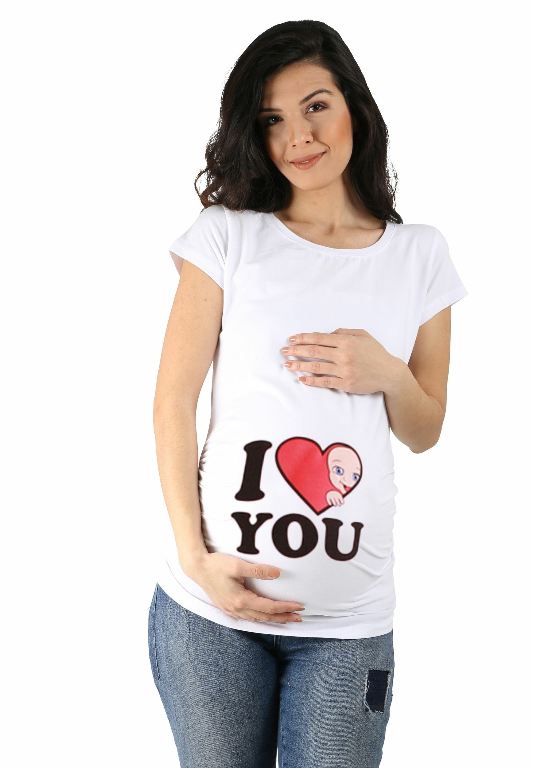 M.M.C. Umstandsshirt I Love You mit Motiv