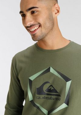 Quiksilver Langarmshirt Herren Doppelpack mit Logodruck (Packung, 2-tlg)