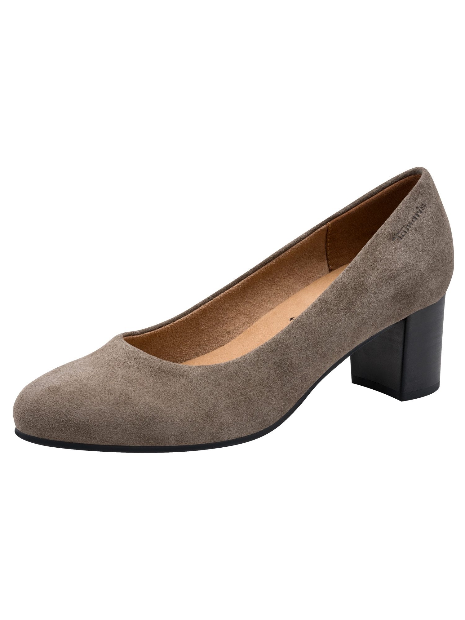 Tamaris WIDE FIT comfortFit aus Leder Blockabsatz Pumps comfortFit