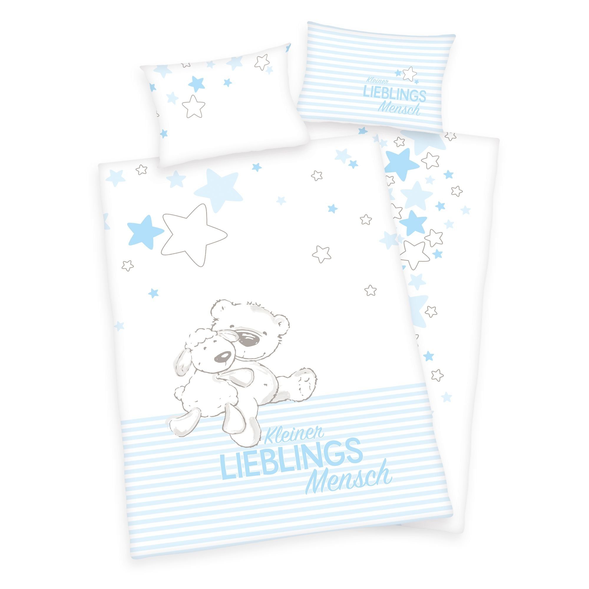 Herding Babybettwäsche Baby Best Bettwäsche-Set Lieblingsmensch günstig online kaufen