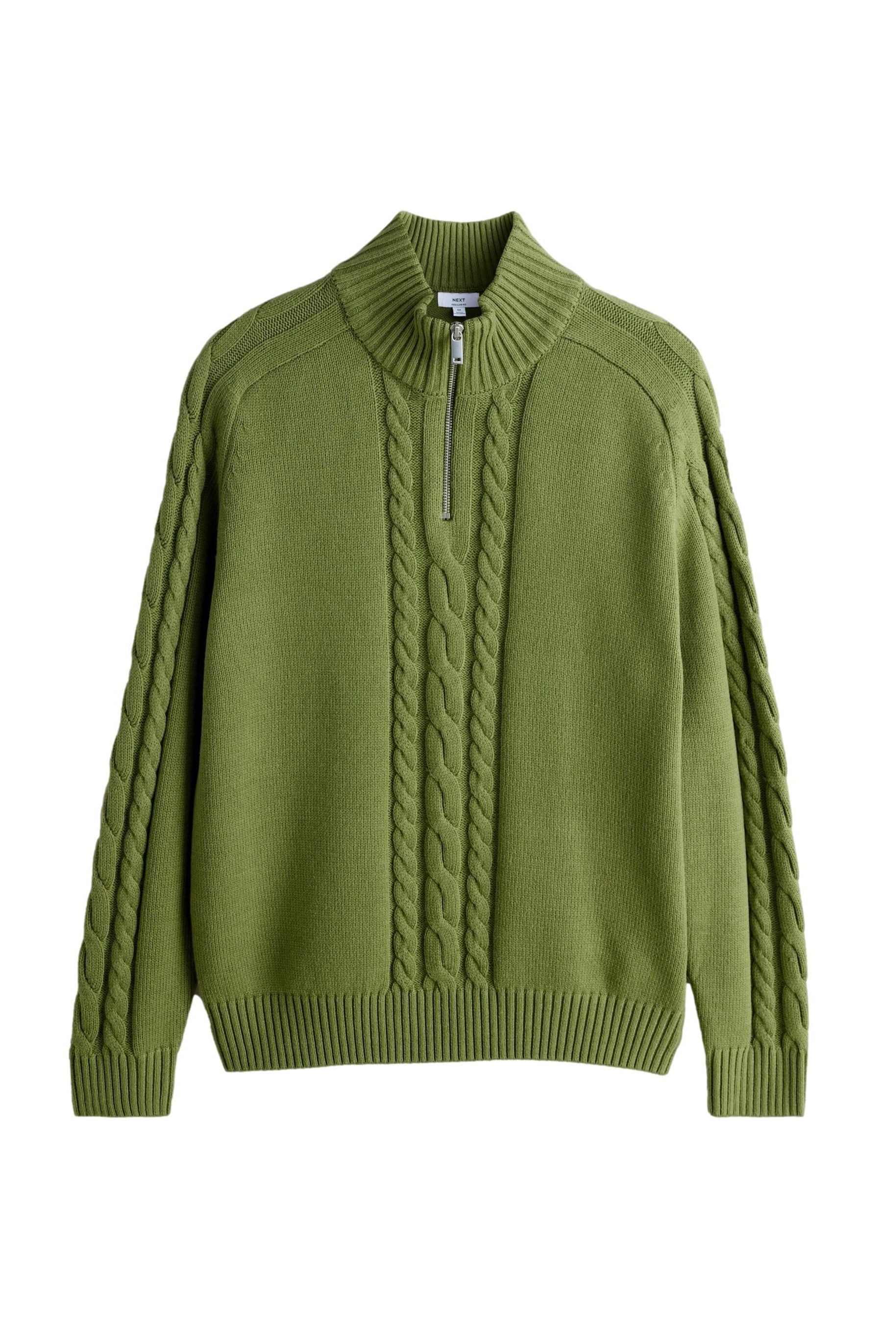 Next Troyer Regular Fit Troyer mit Viertel-RV und Zopfmuster (1-tlg)