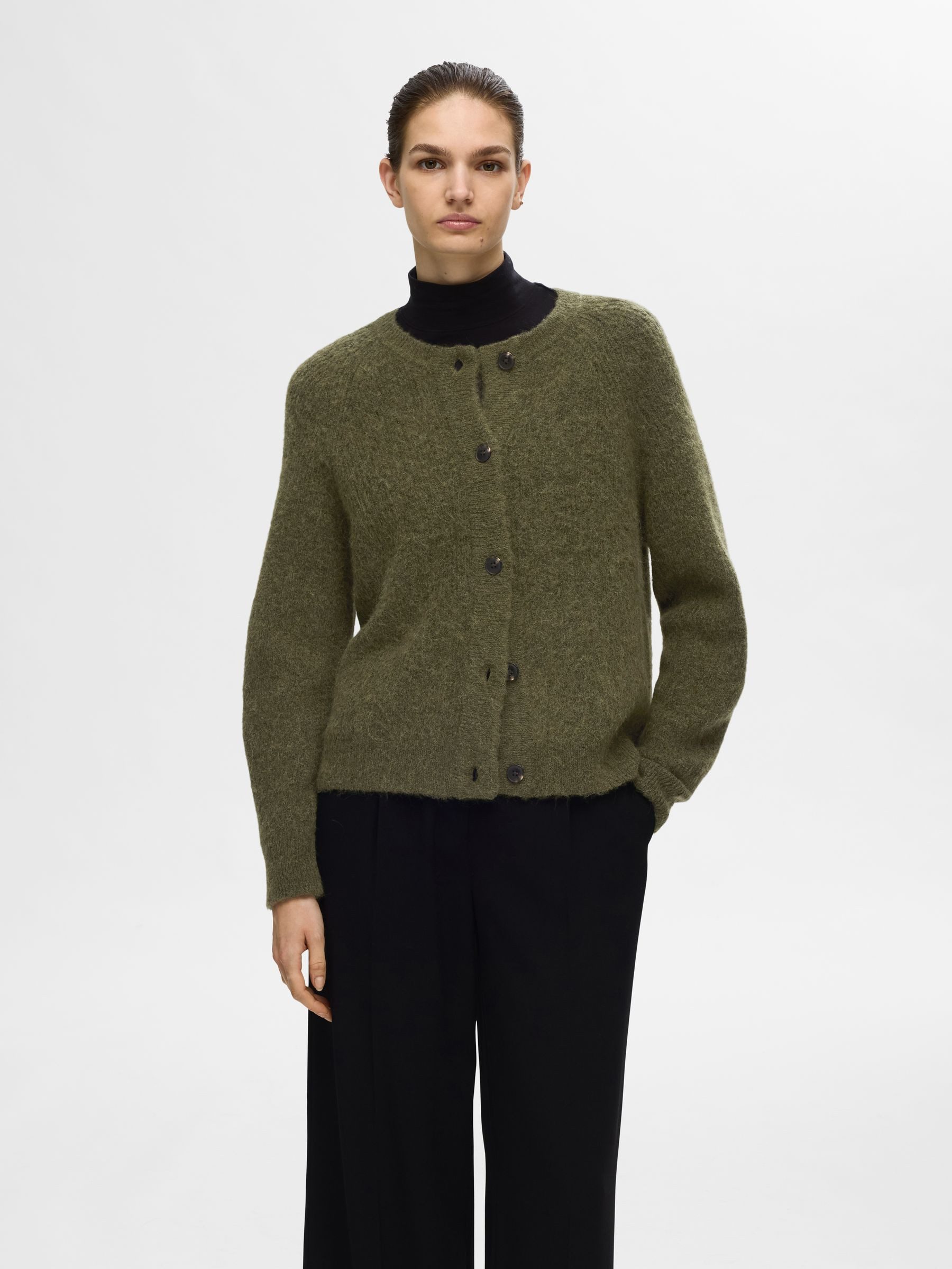 SELECTED FEMME Strickpullover Strickjacke Relaxed Fit günstig online kaufen