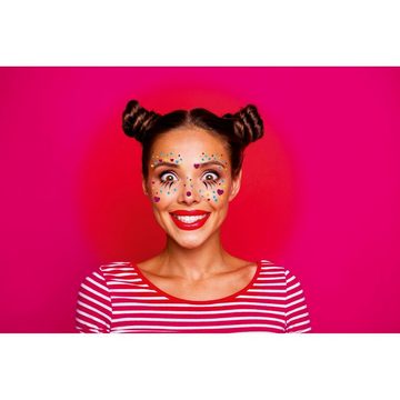HERMA Schmuck-Tattoo HERMA Face Art Sticker Gesichter "Clown Annie"