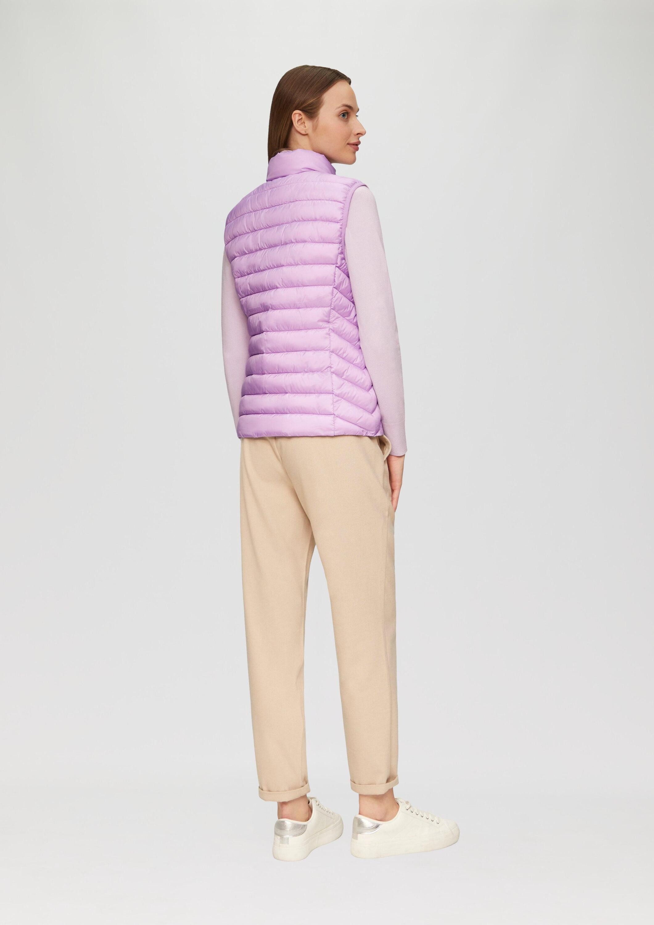 s.Oliver Outdoorjacke Outdoor-Weste Leichte Weste mit Steppung und Stehkragen – Bild 3 von 5